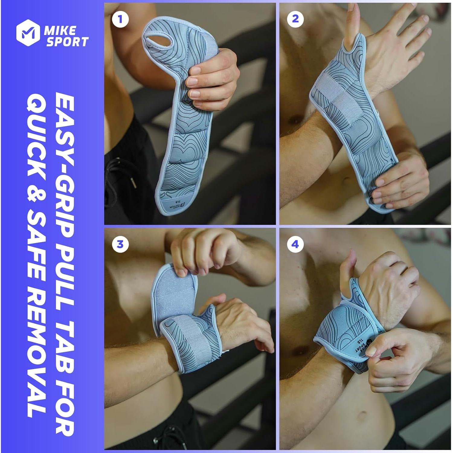 Pesas de Tobillo M Mike Sport 0.45 kg cada una para Entrenamiento