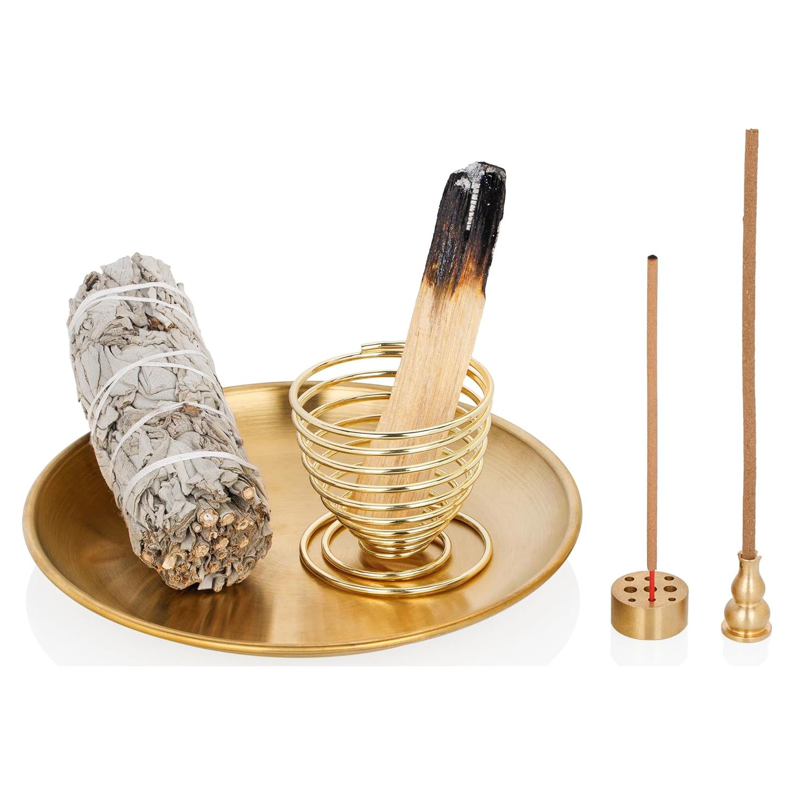 Soporte de Incienso 5 en 1 ZenBless de Latón 14 cm