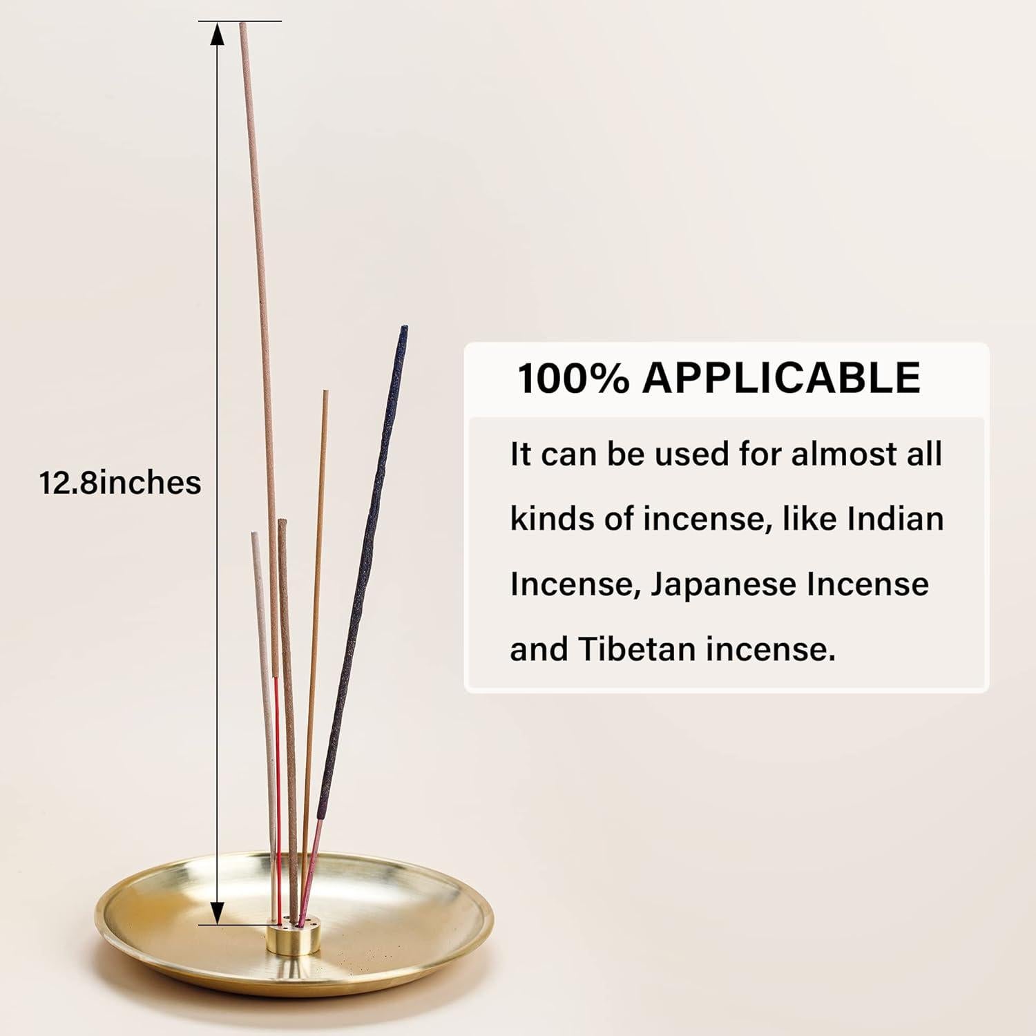 Soporte de Incienso 5 en 1 ZenBless de Latón 14 cm