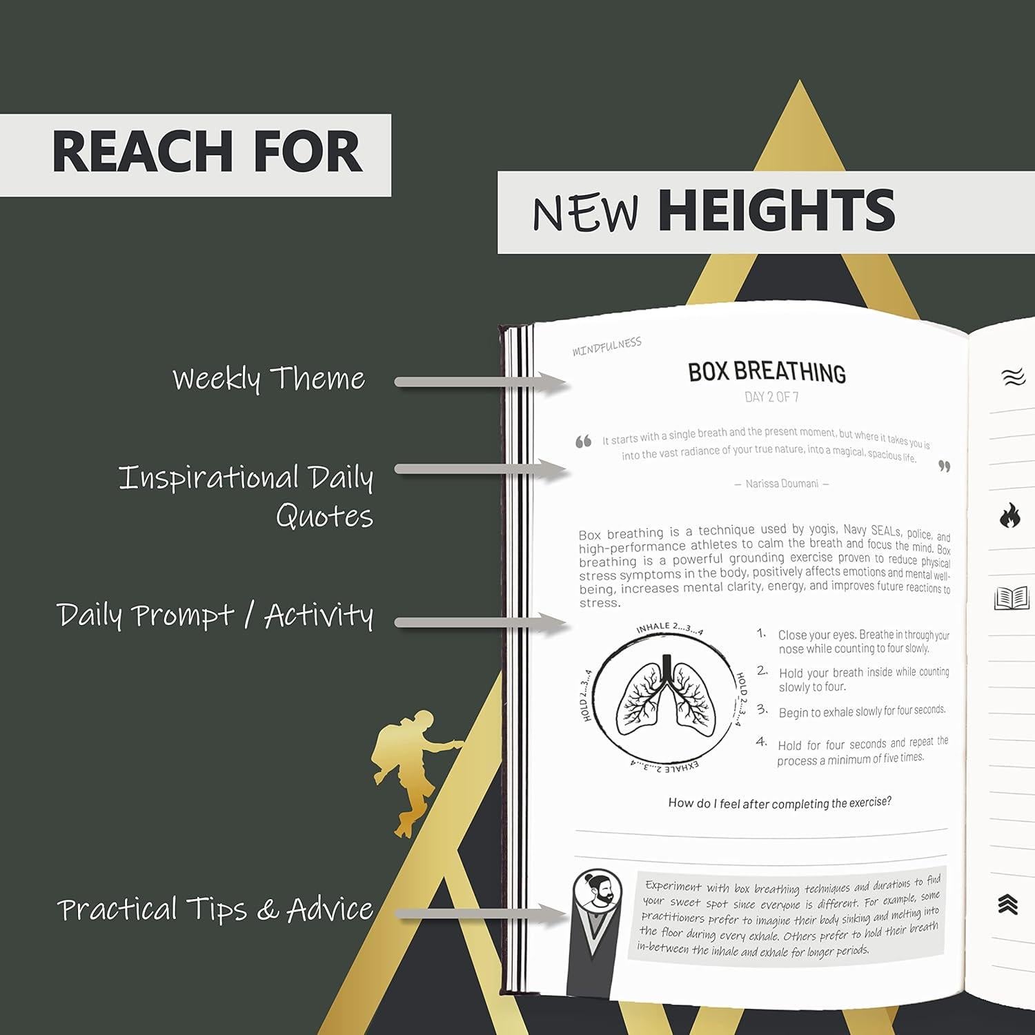 Diario Vibe Simply Zen A5 con Pluma - Mindfulness para Hombres