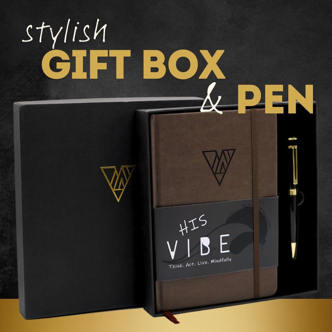 Diario Vibe Simply Zen A5 con Pluma - Mindfulness para Hombres