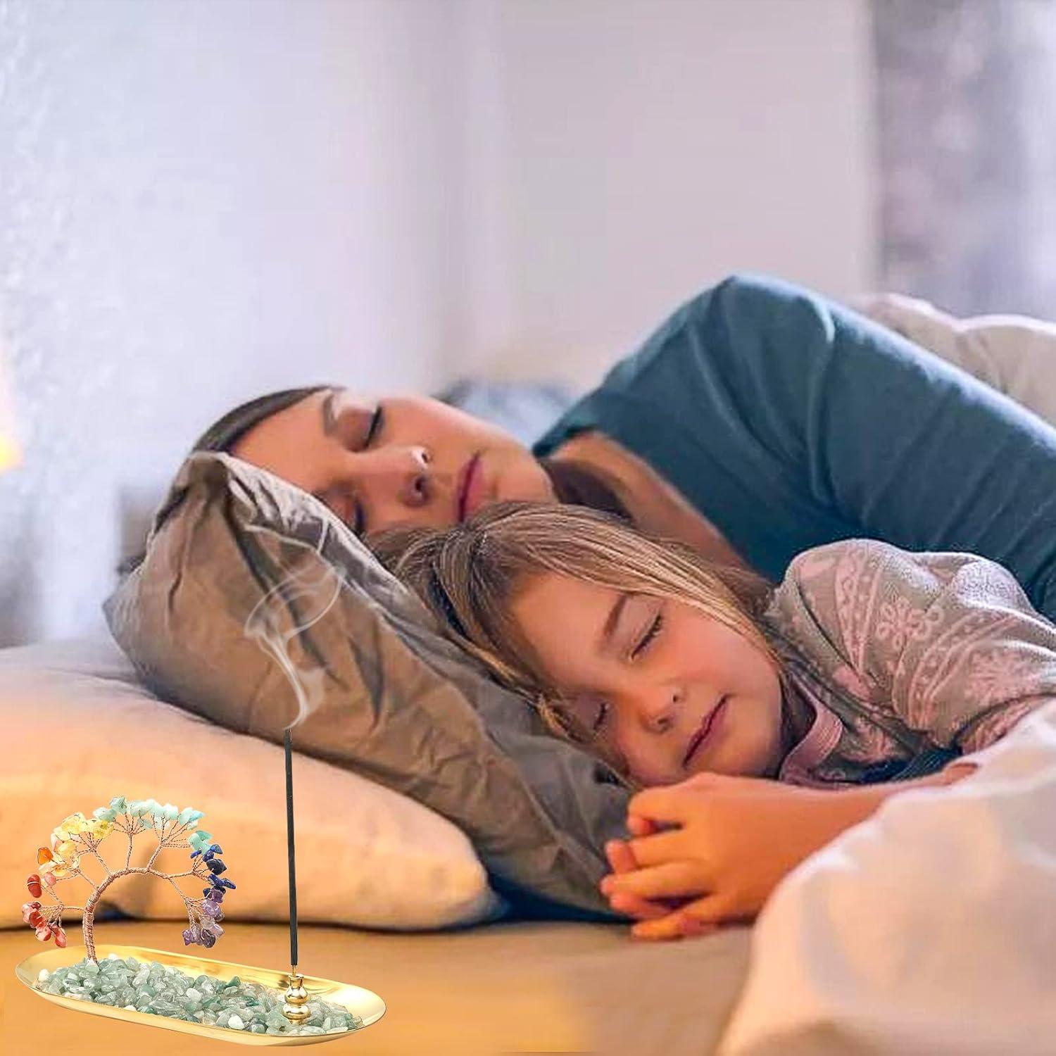 Soporte de Incienso CYYKDA 7 Chakras Cristal Natural