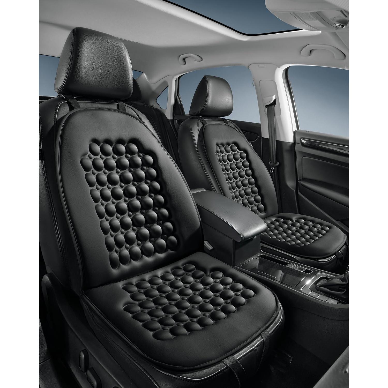 Funda de Asiento de Coche FREMONT AUTO con Masaje - 2PCS Negro