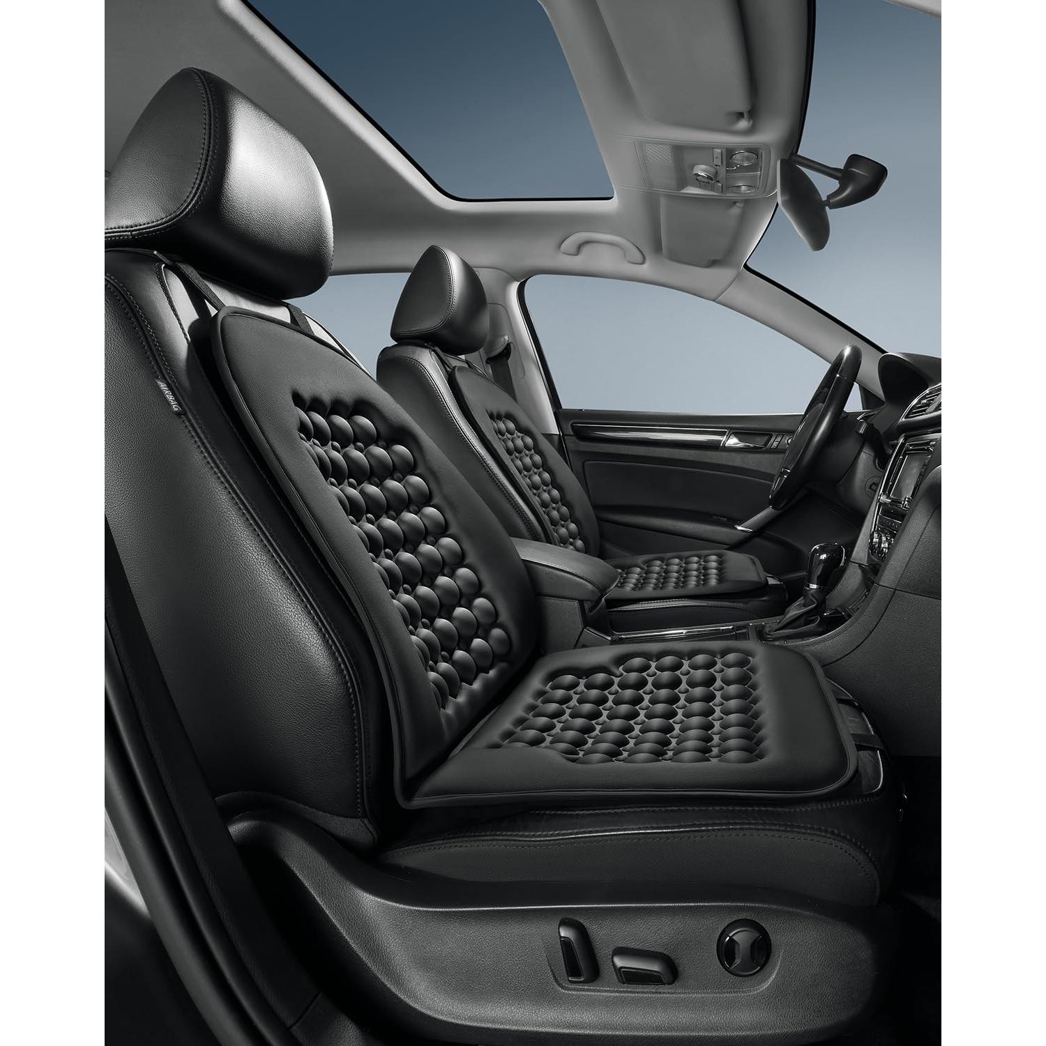 Funda de Asiento de Coche FREMONT AUTO con Masaje - 2PCS Negro