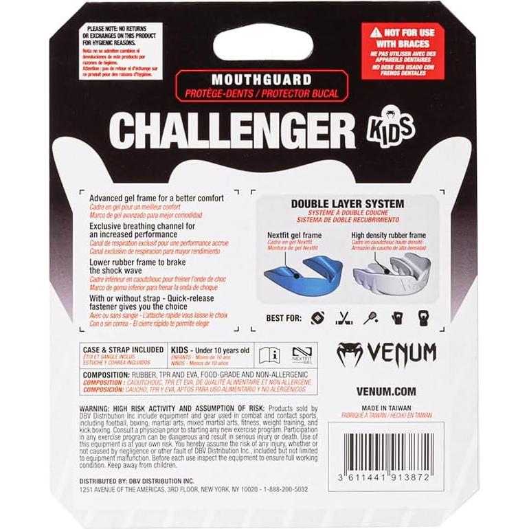 Protector Bucal Venum Challenger Niños - Negro Transparente