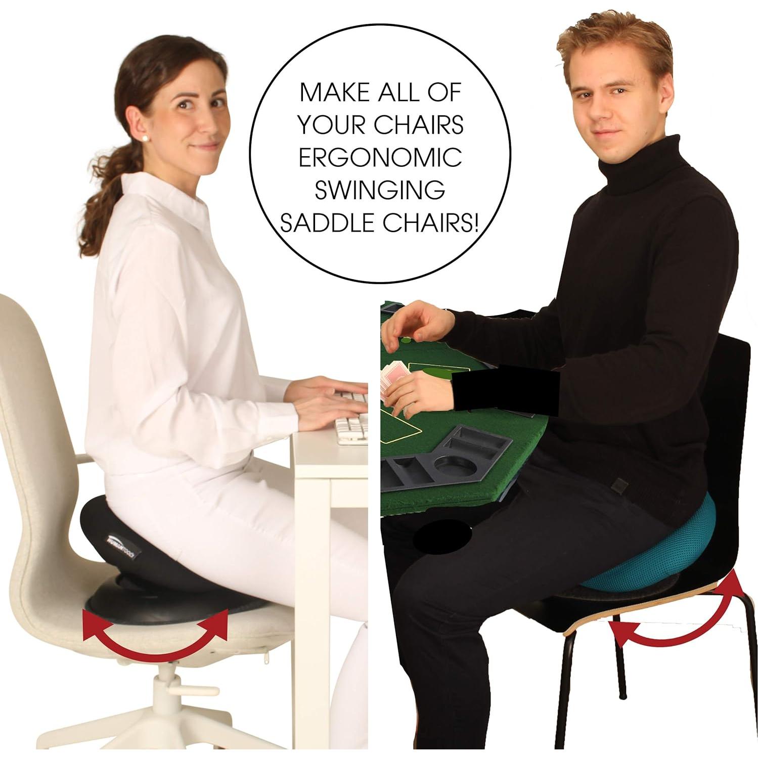 Silla de Montura Ergonómica Human Tool Rosa - Compacta y Portátil