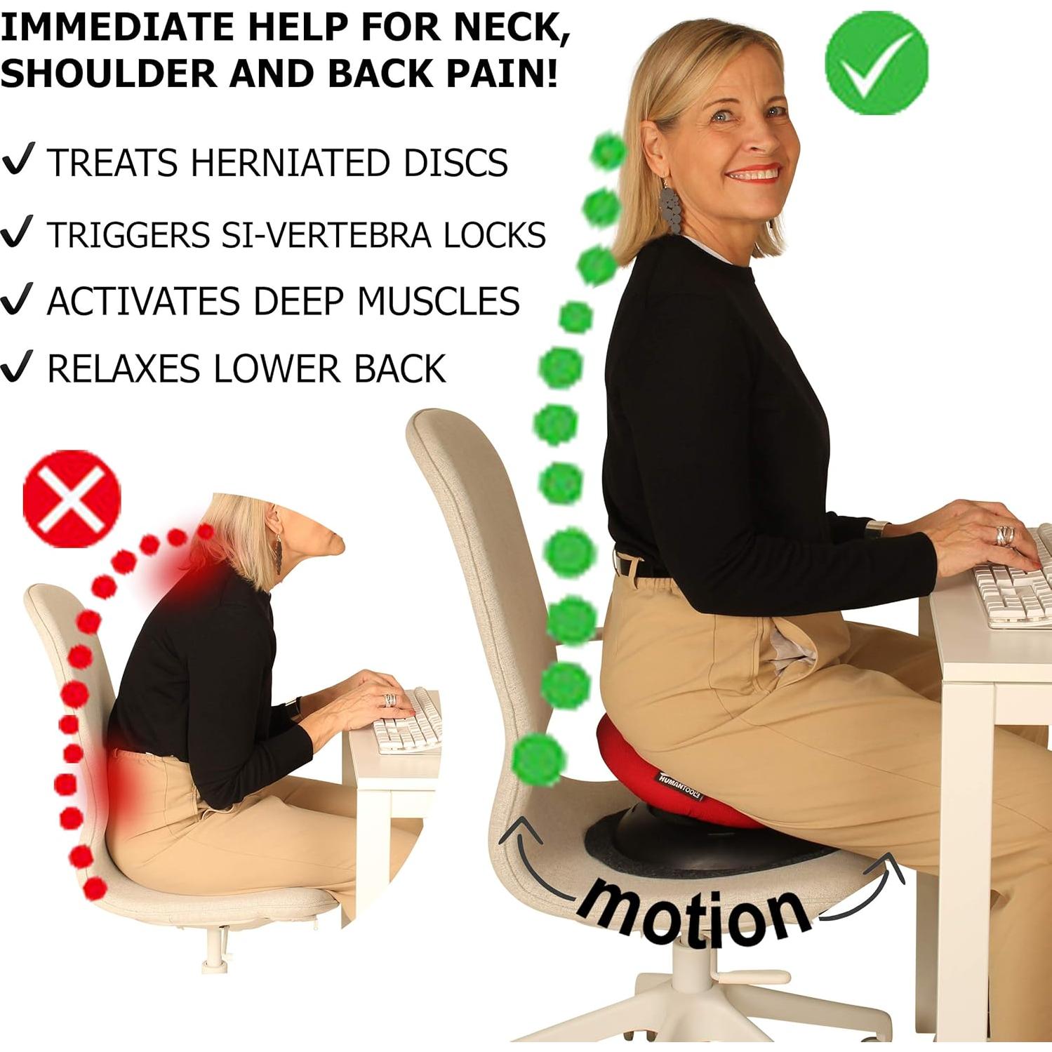 Silla de Montura Ergonómica Human Tool Rosa - Compacta y Portátil