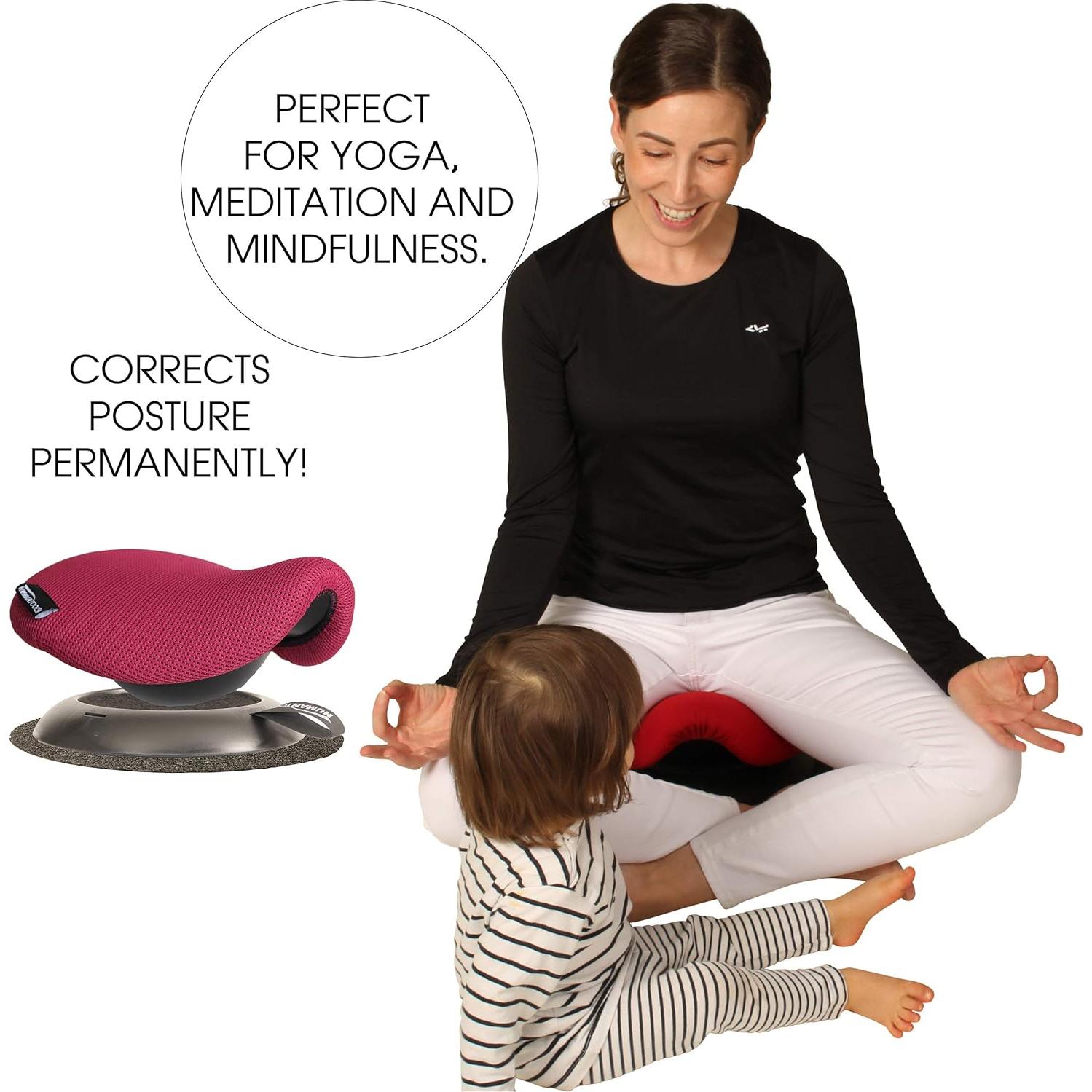 Silla de Montura Ergonómica Human Tool Rosa - Compacta y Portátil