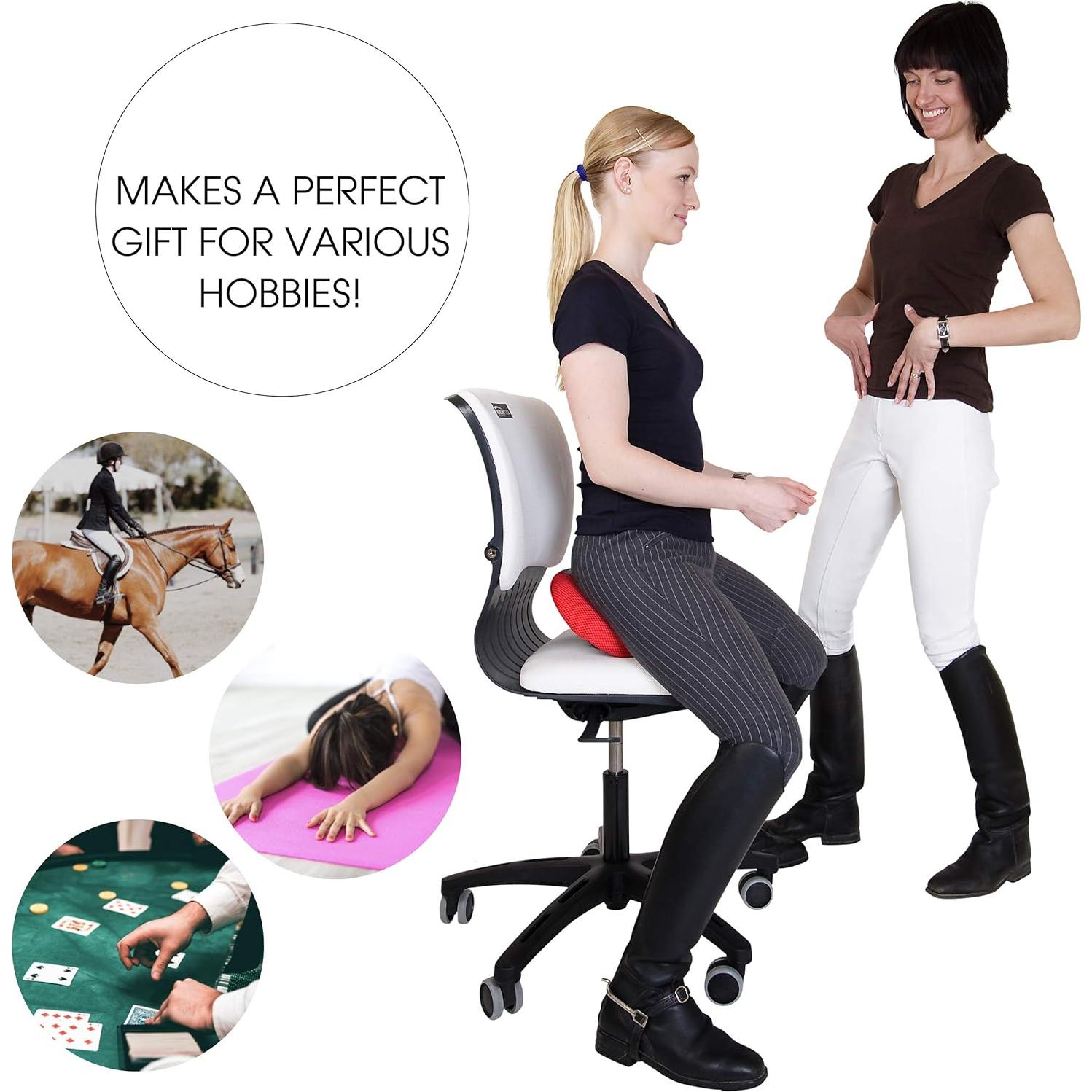 Silla de Montura Ergonómica Human Tool Rosa - Compacta y Portátil