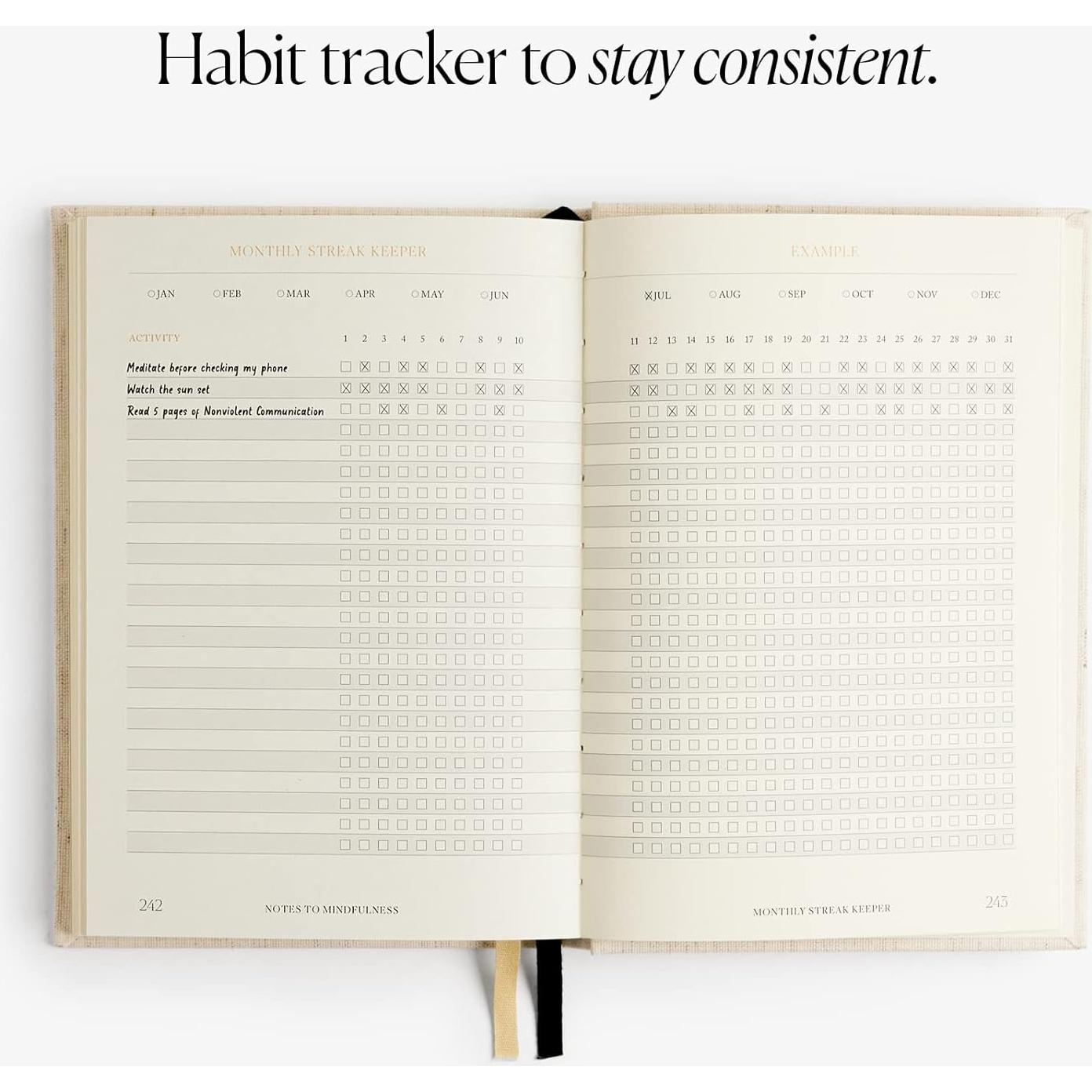 Diario de Mindfulness Intelligent Change Lino 12.7x20.3 cm