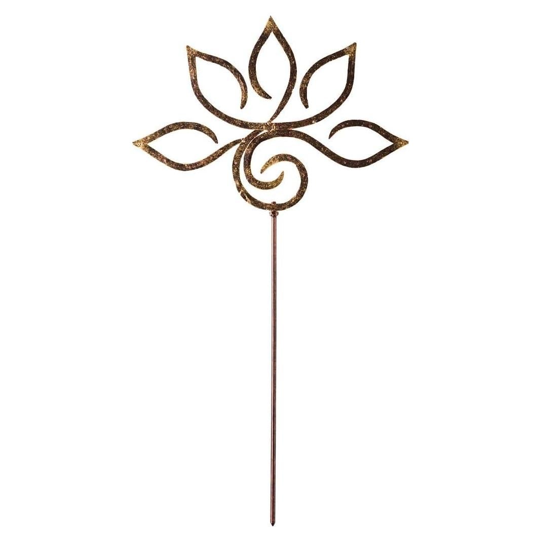 Estaca de Jardín Zen de Metal Vivaterra 71.1 cm Loto