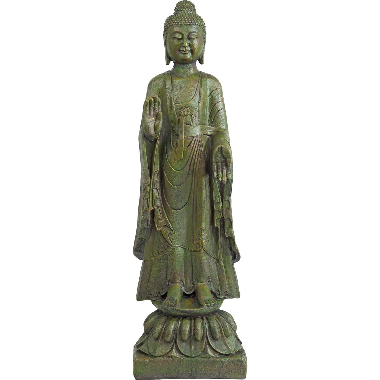 Estatua de Jardín Buda Iluminado Design Toscano 101.6 cm Resina