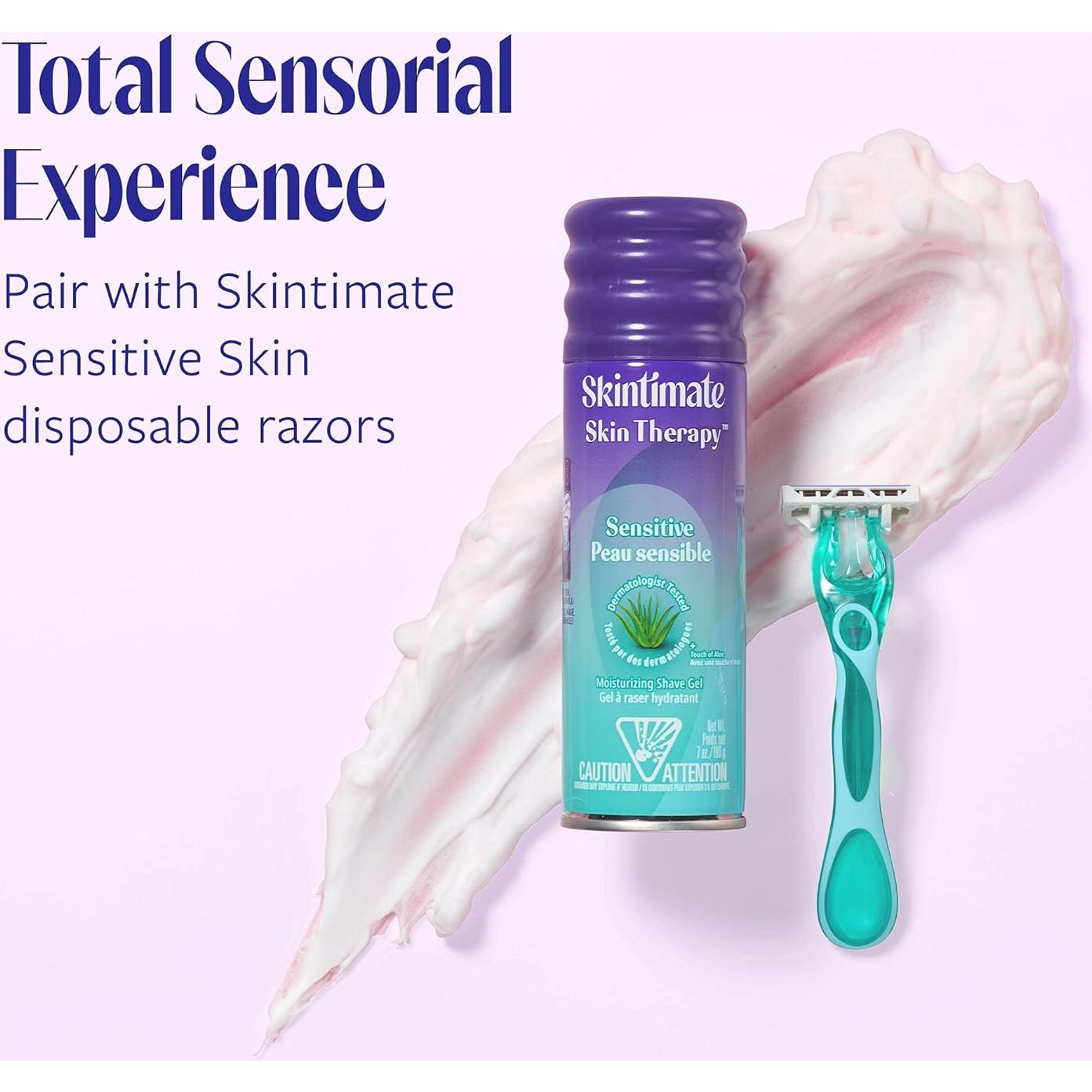 Gel de Afeitar Skintimate Piel Sensible 207ml (6 Paquete)