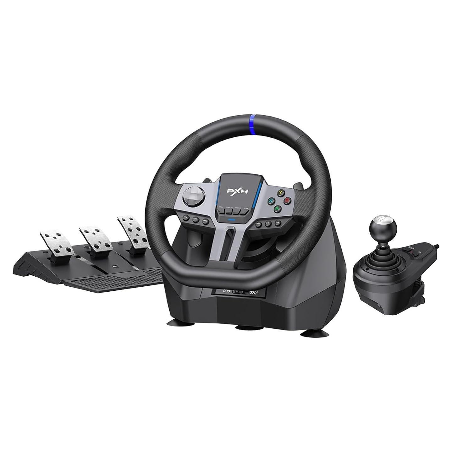 Volante de Carreras PXN V9 GEN2 USB 270/900° con Pedales
