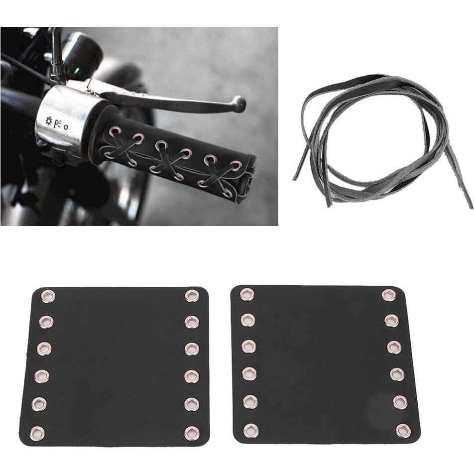 Cubiertas de Agarre de Manillar Aramox para Motocicleta - Negro