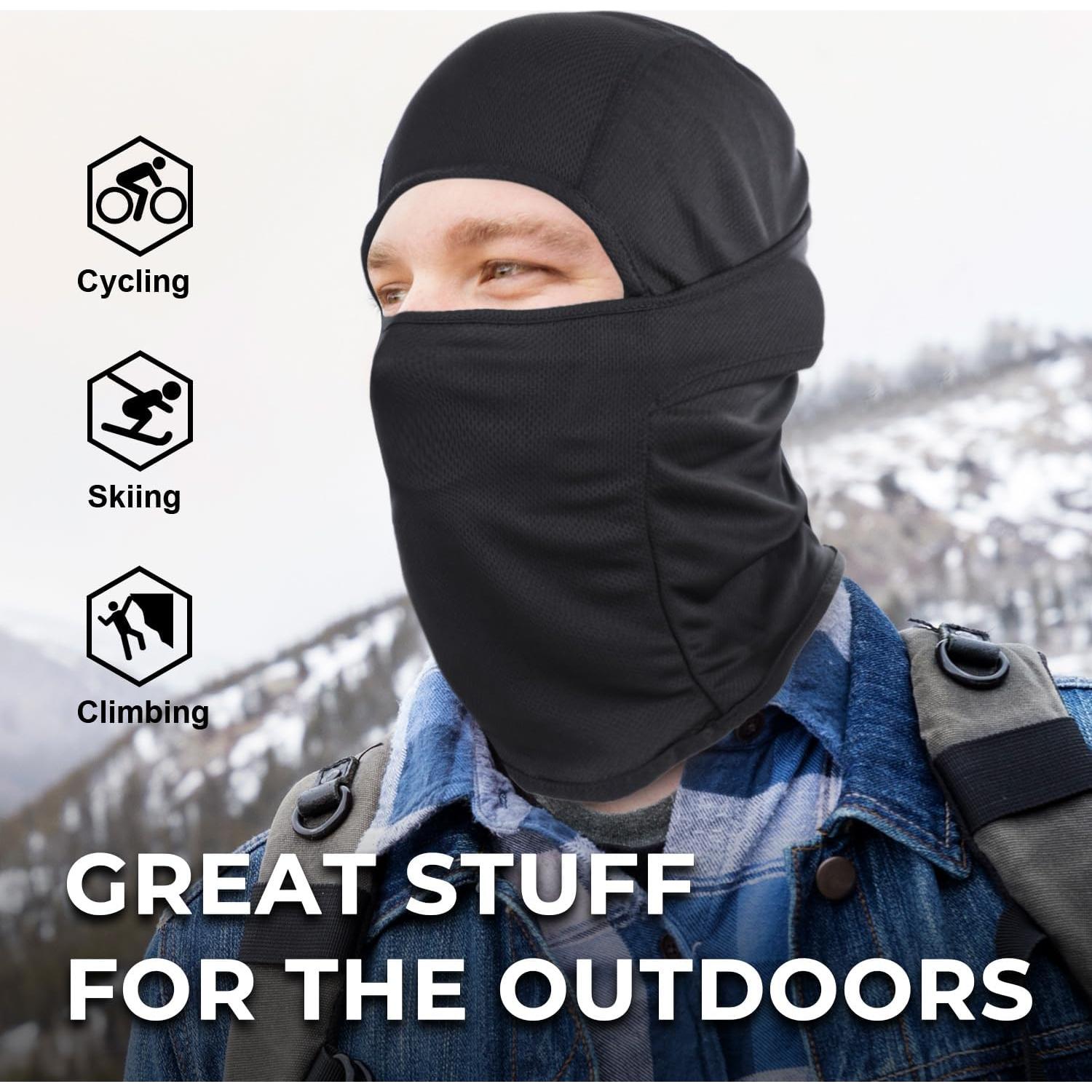 Máscara Balaclava WTACTFUL 3 Piezas Unisex - Ajuste Elástico