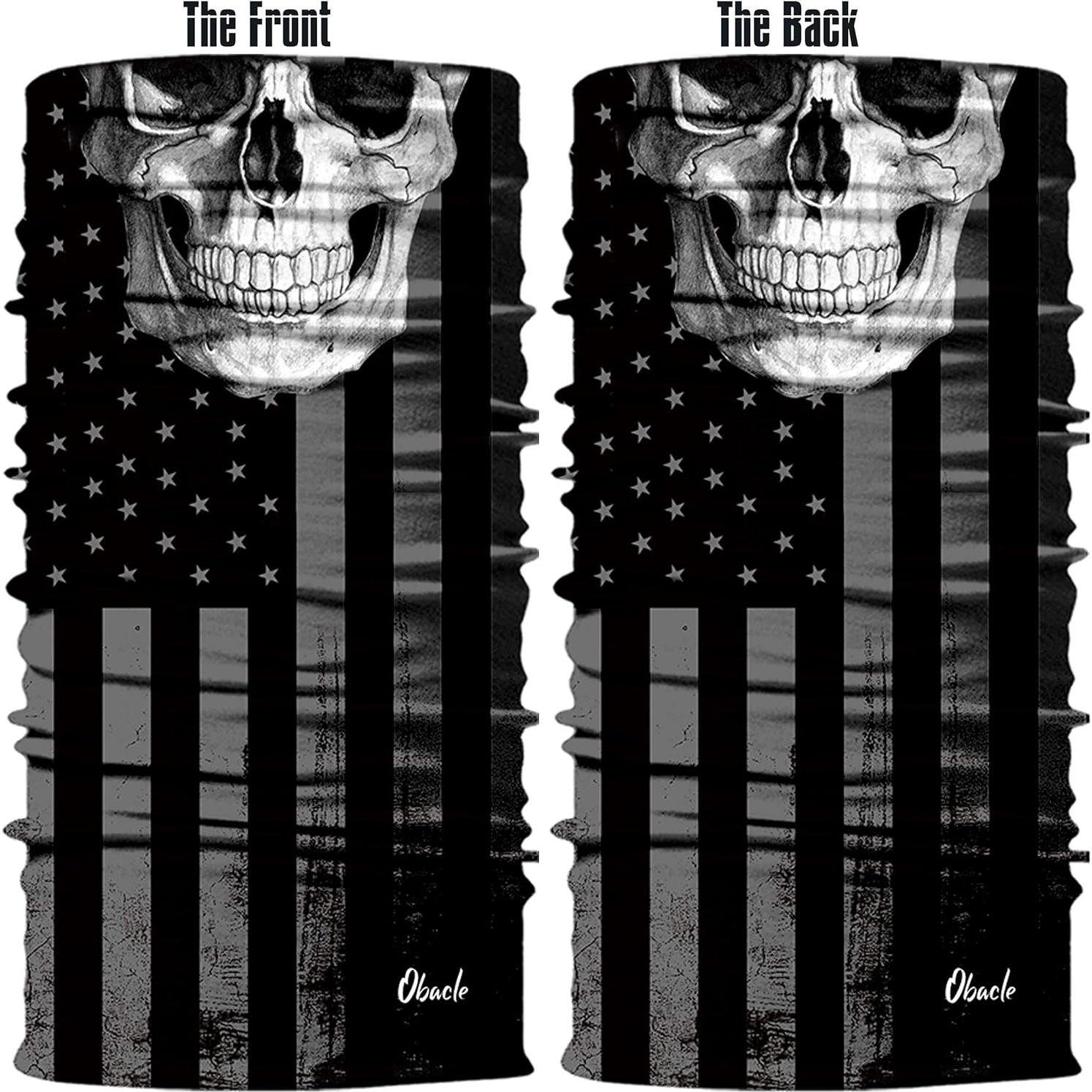 Mascarilla Gaiter Tubo Obacle Calavera 3D Protección Solar