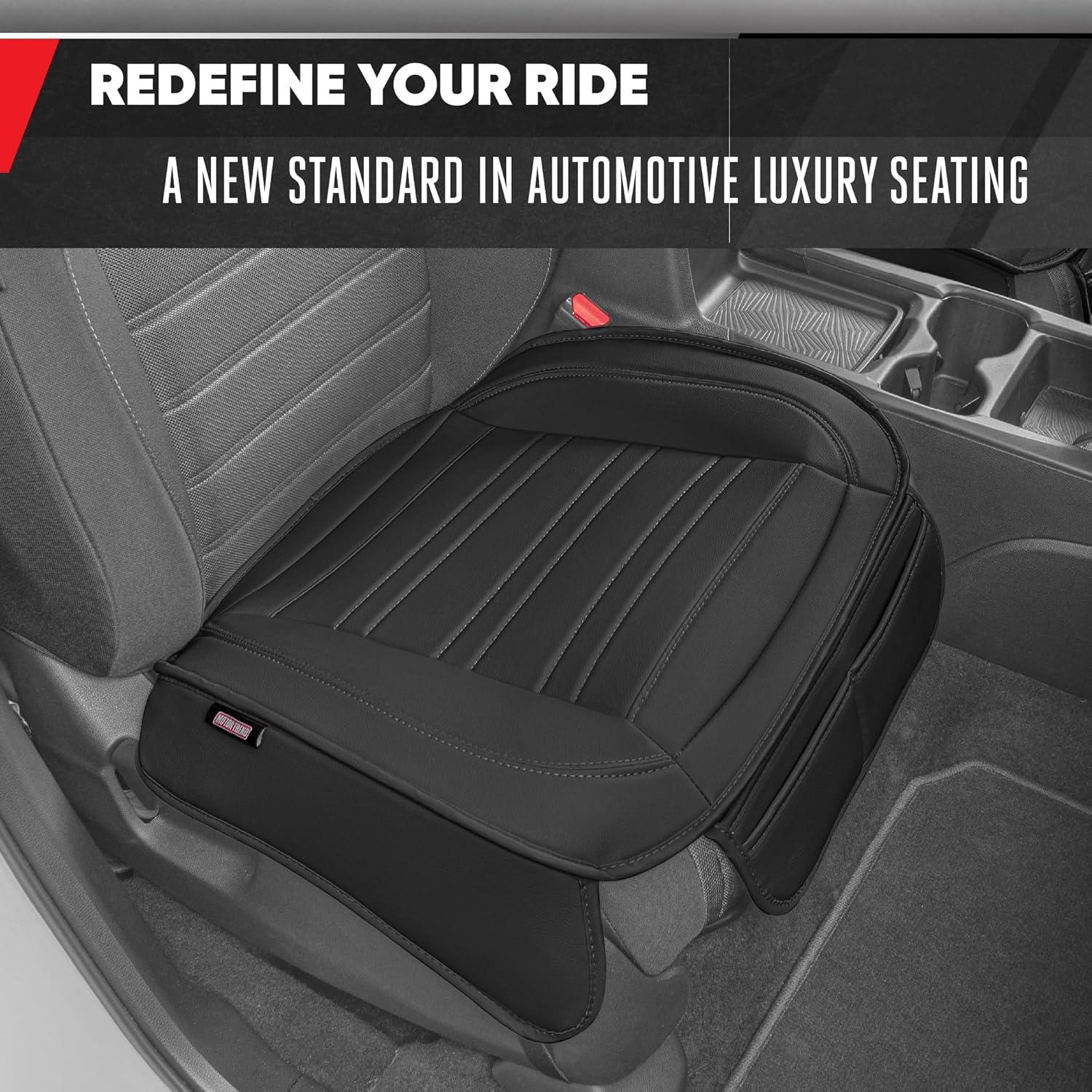 Cubiertas de Asiento Motor Trend MTSC-420, Cuero Sintético Negro