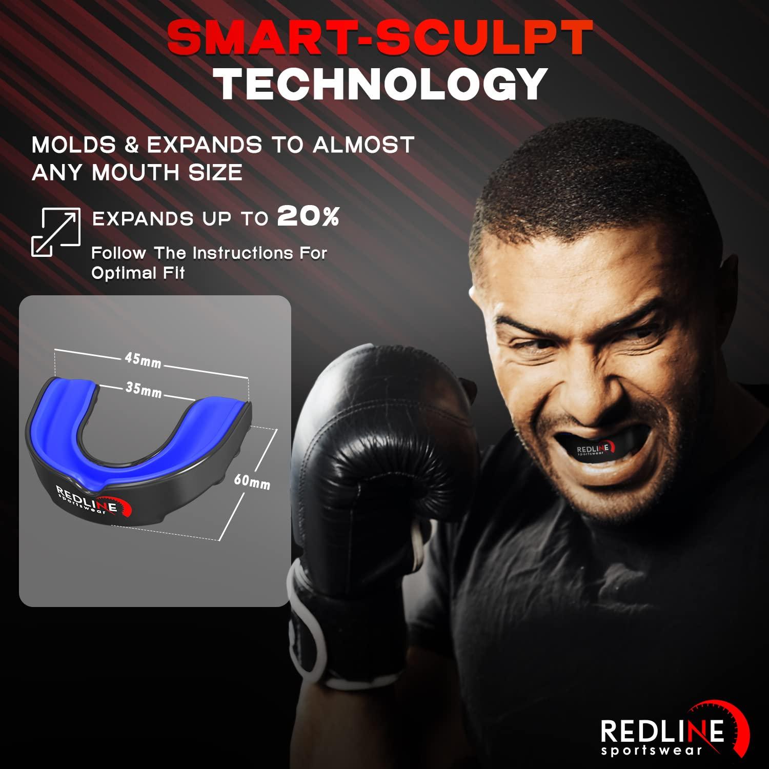 Protector Bucal Deportivo Scosh para Boxeo, Fútbol, MMA, Azul y Negro