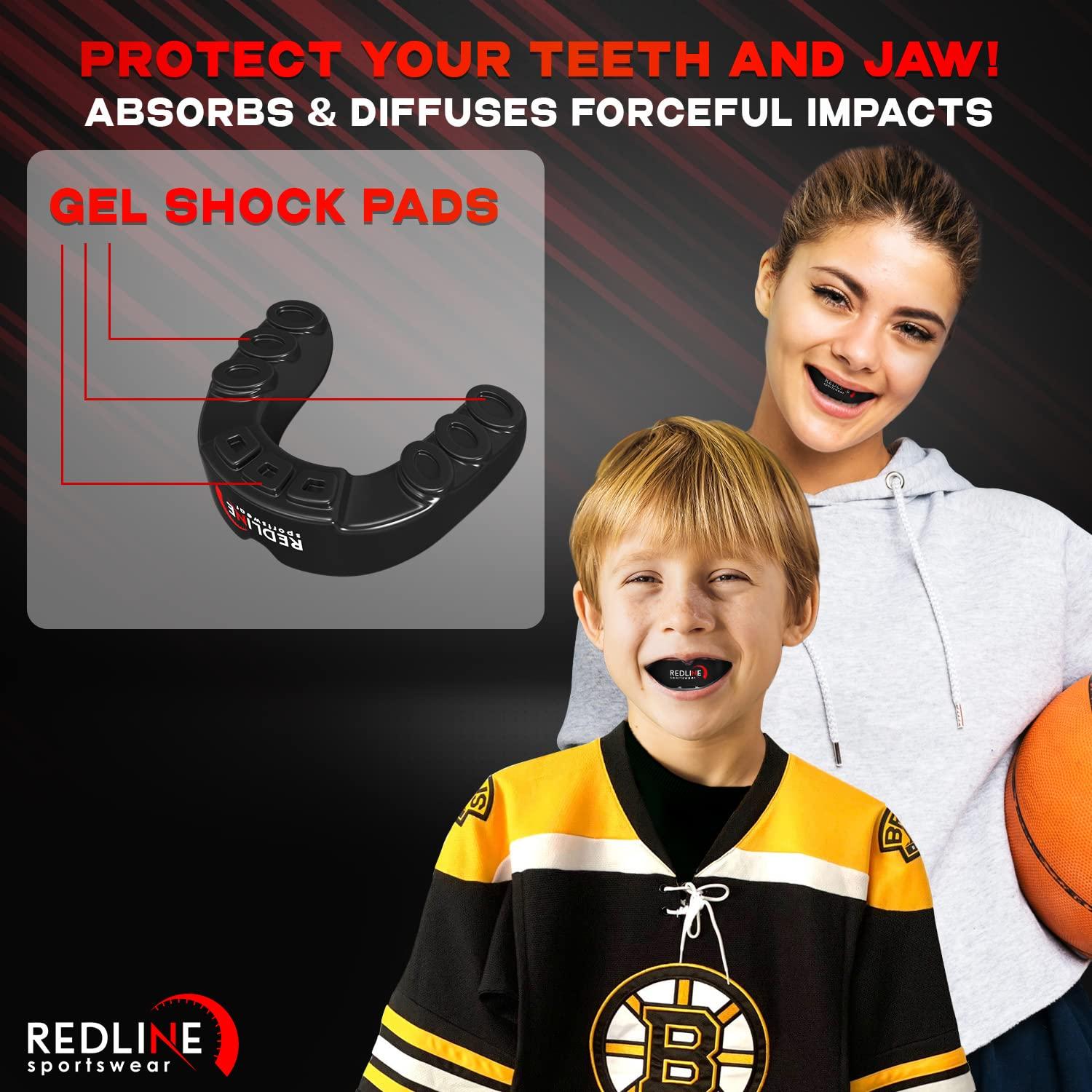 Protector Bucal Deportivo Scosh para Boxeo, Fútbol, MMA, Azul y Negro