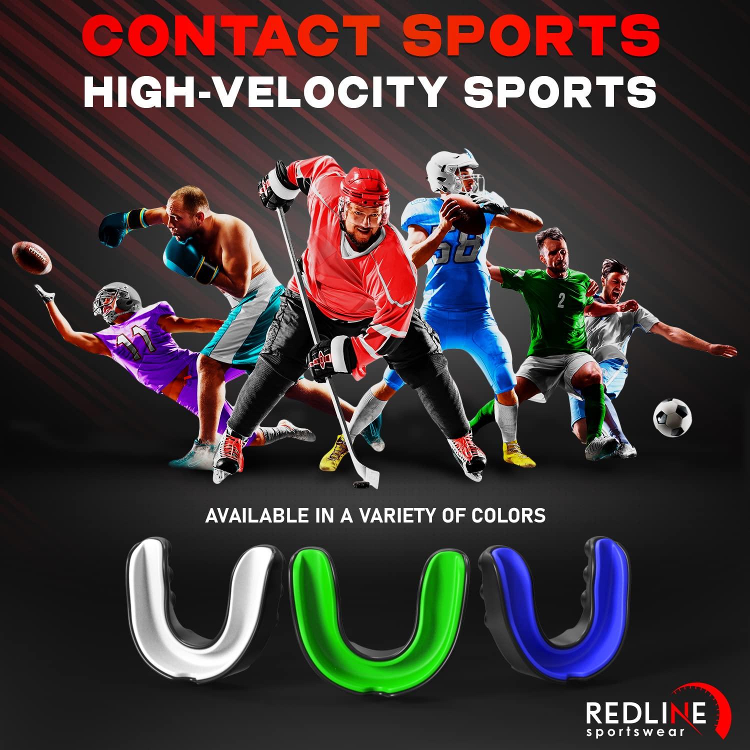 Protector Bucal Deportivo Scosh para Boxeo, Fútbol, MMA, Azul y Negro