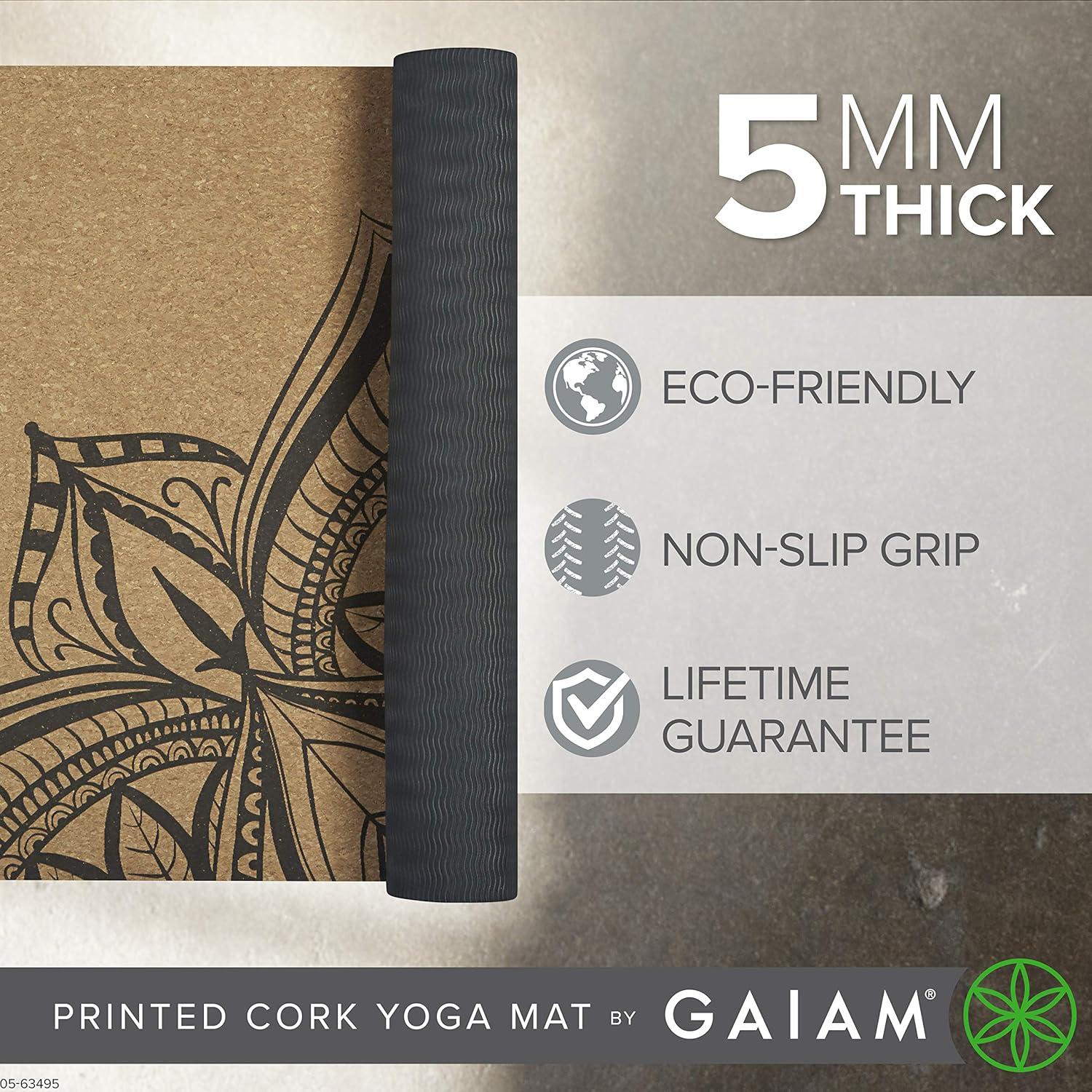 Alfombrilla de Yoga de Corcho Gaiam 172.72x60.96cm Antideslizante