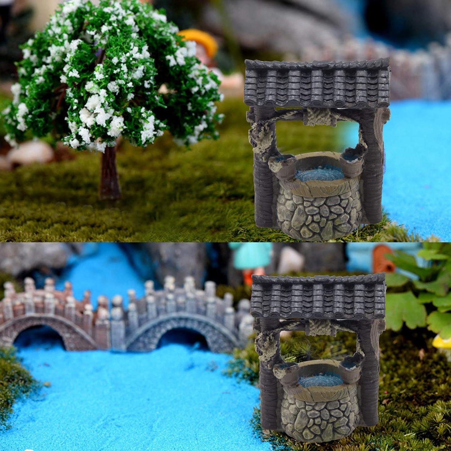 Decoración de Jardín de Hadas ODDIER - Pozo en Miniatura