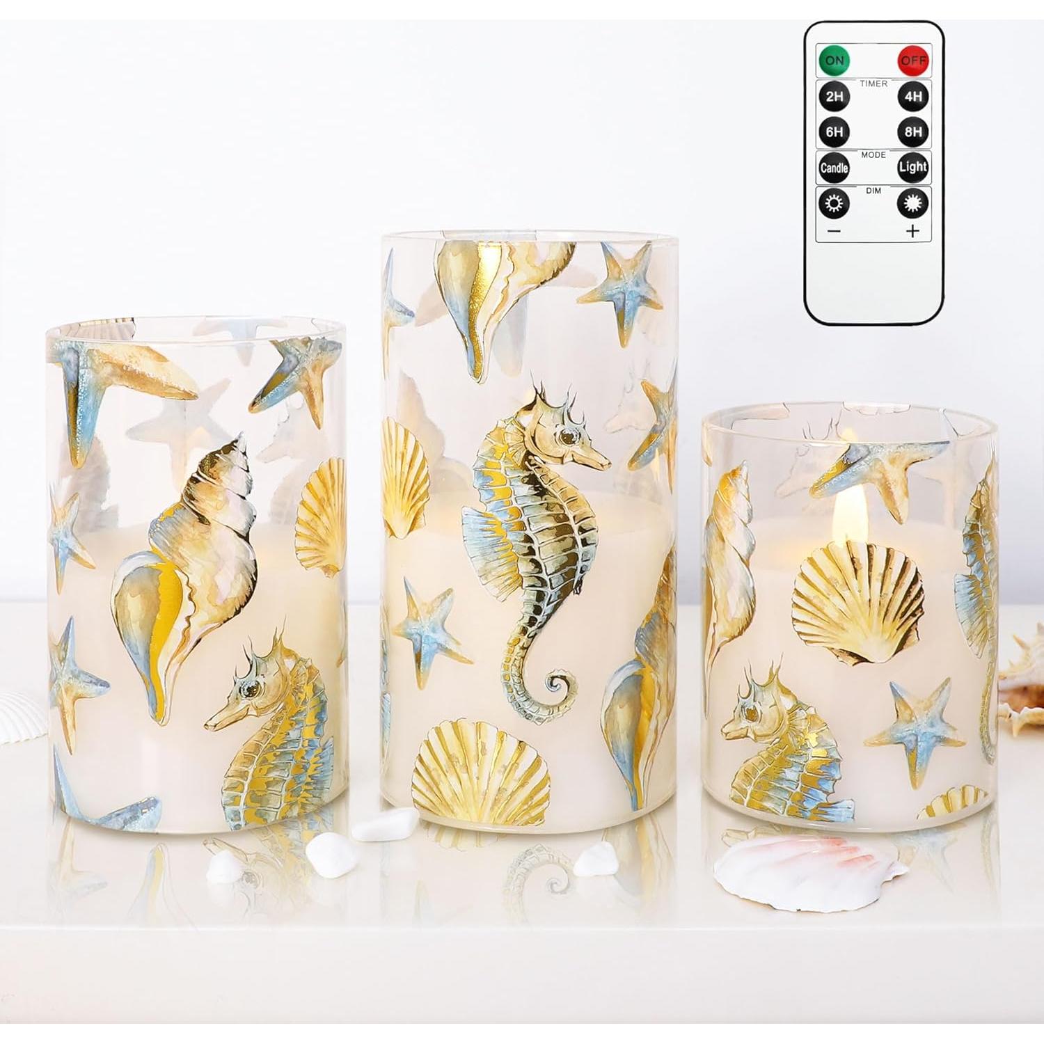 Velas LED Sin Llama GORGE MOMENT x3 con Control Remoto