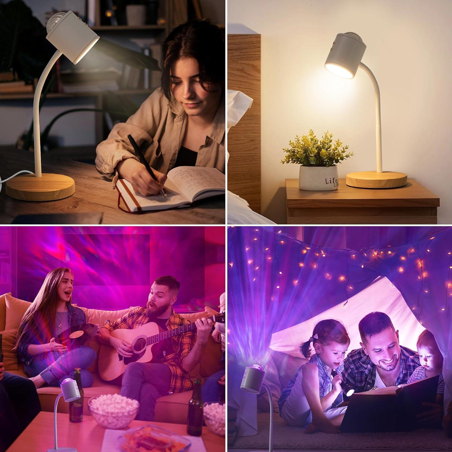 Lámpara de Proyección LED KIANDQU 3D Doble Cara 2700K-6500K