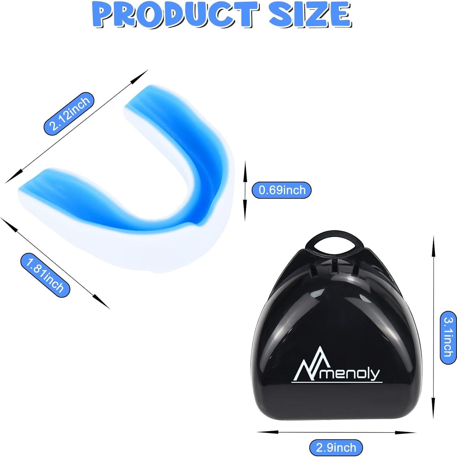 Protector Bucal Deportivo MENOLY para Niños con 6 Estuches