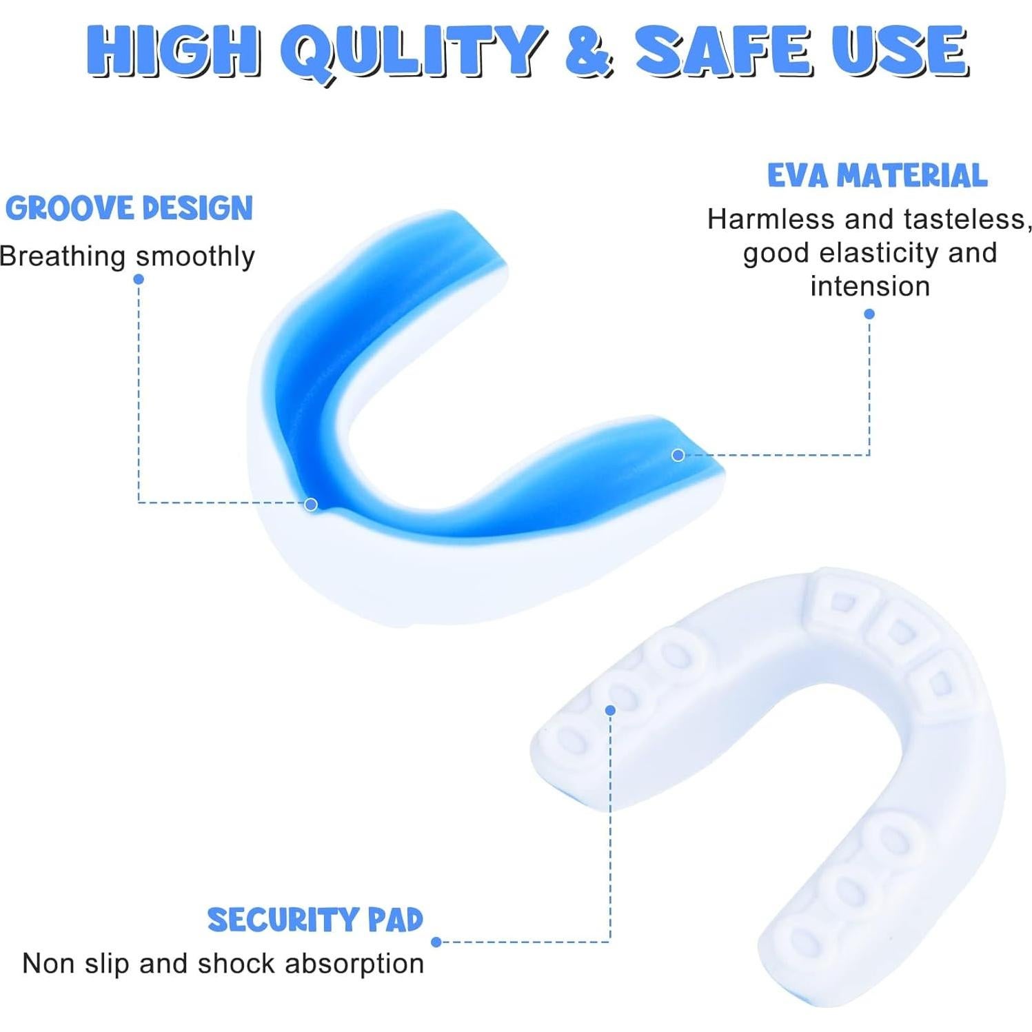 Protector Bucal Deportivo MENOLY para Niños con 6 Estuches