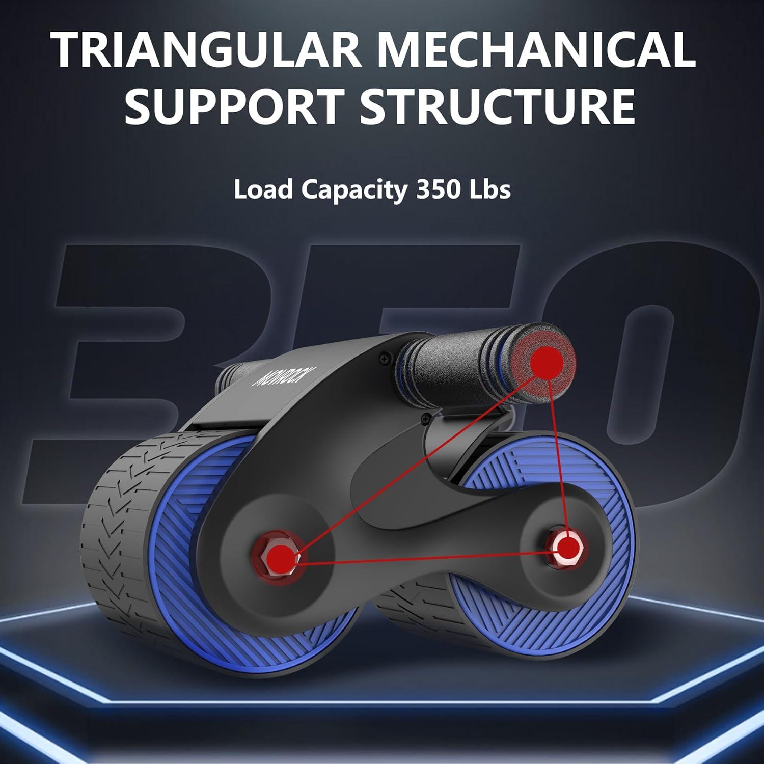 Rueda de Abdominales Movrock con Rebote Automático y Almohadilla