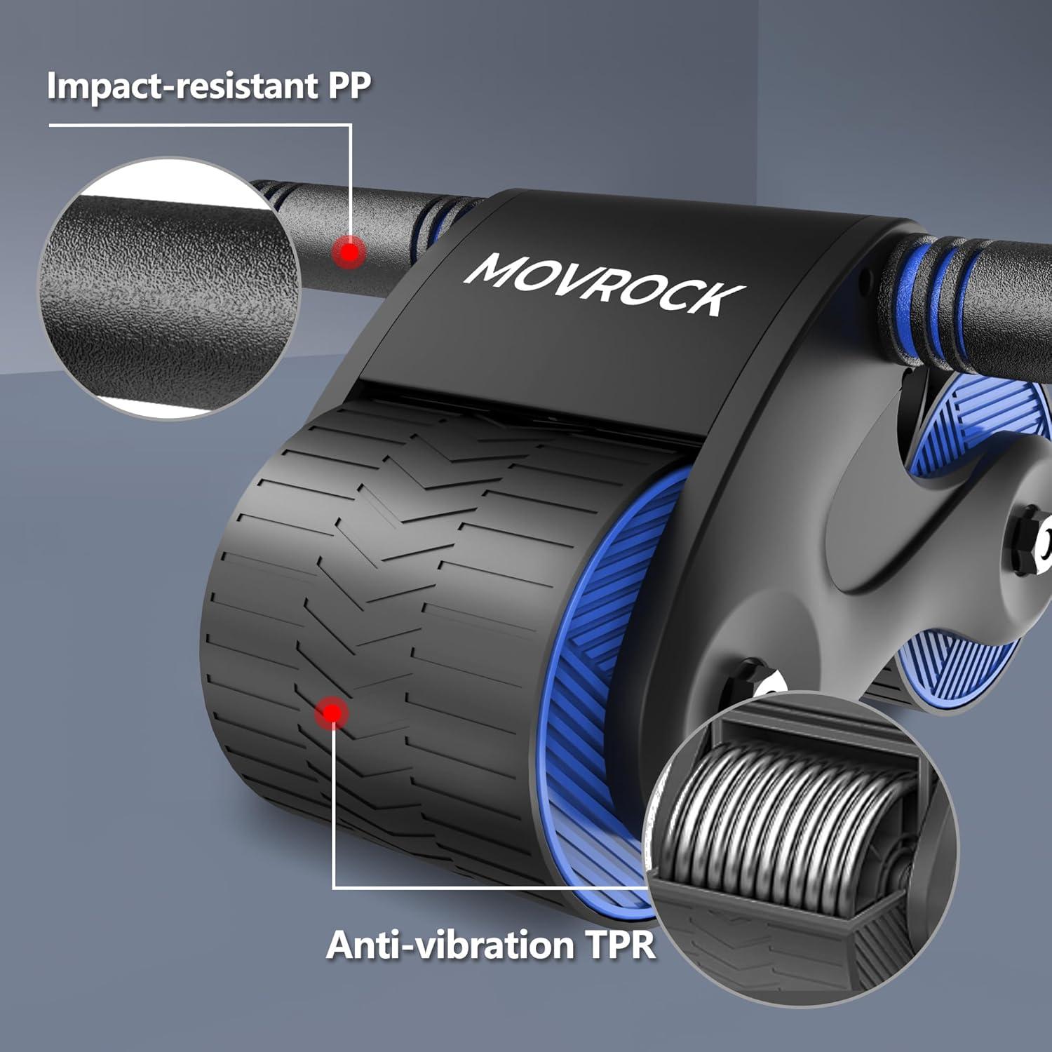 Rueda de Abdominales Movrock con Rebote Automático y Almohadilla