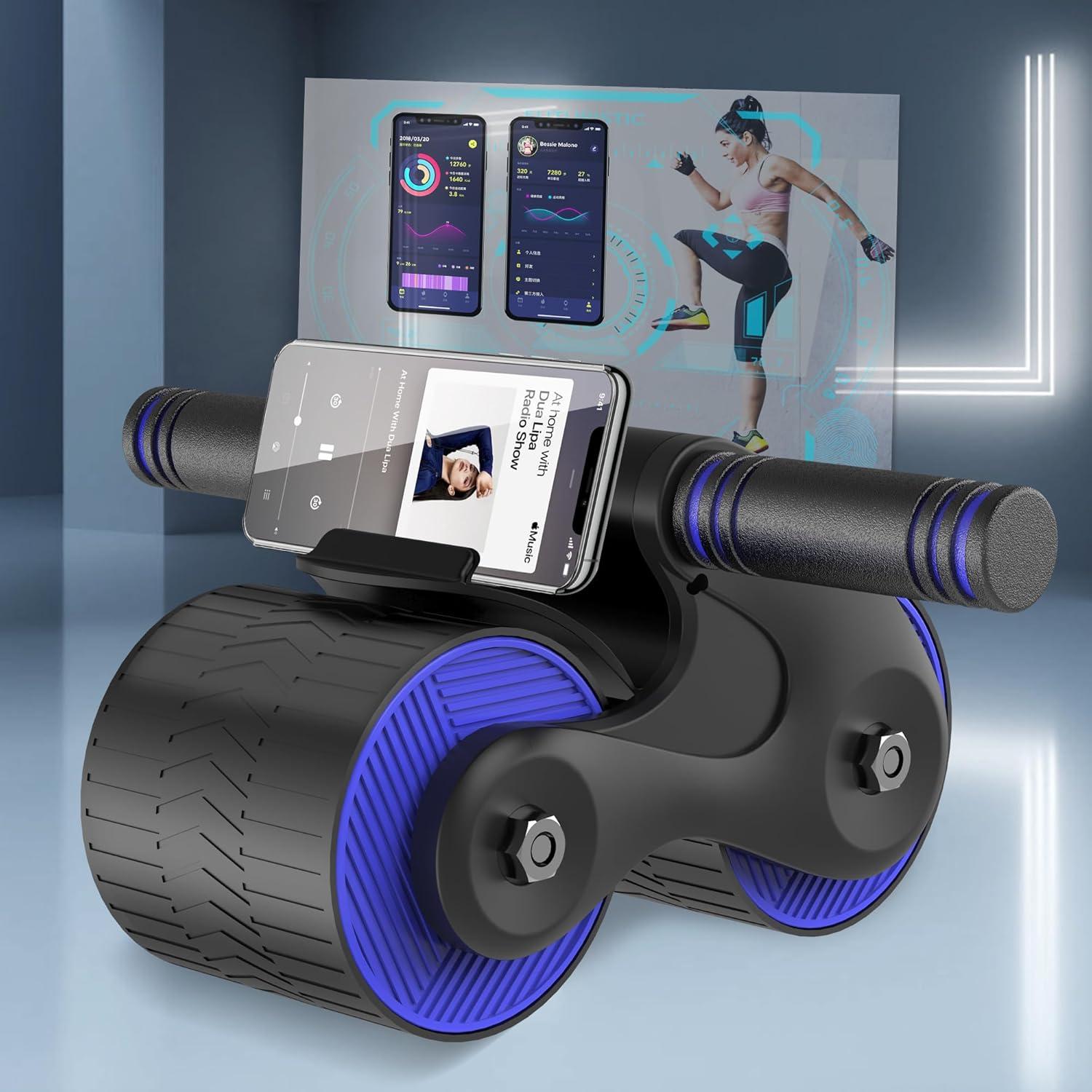 Rueda de Abdominales Movrock con Rebote Automático y Almohadilla