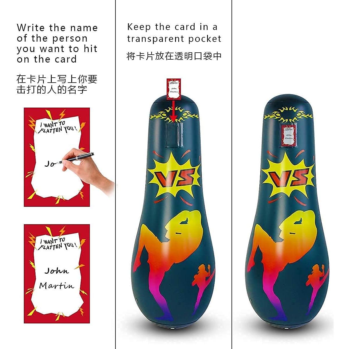 Saco de Boxeo Inflable para Niños SUNSHINE-MALL 165 cm PVC