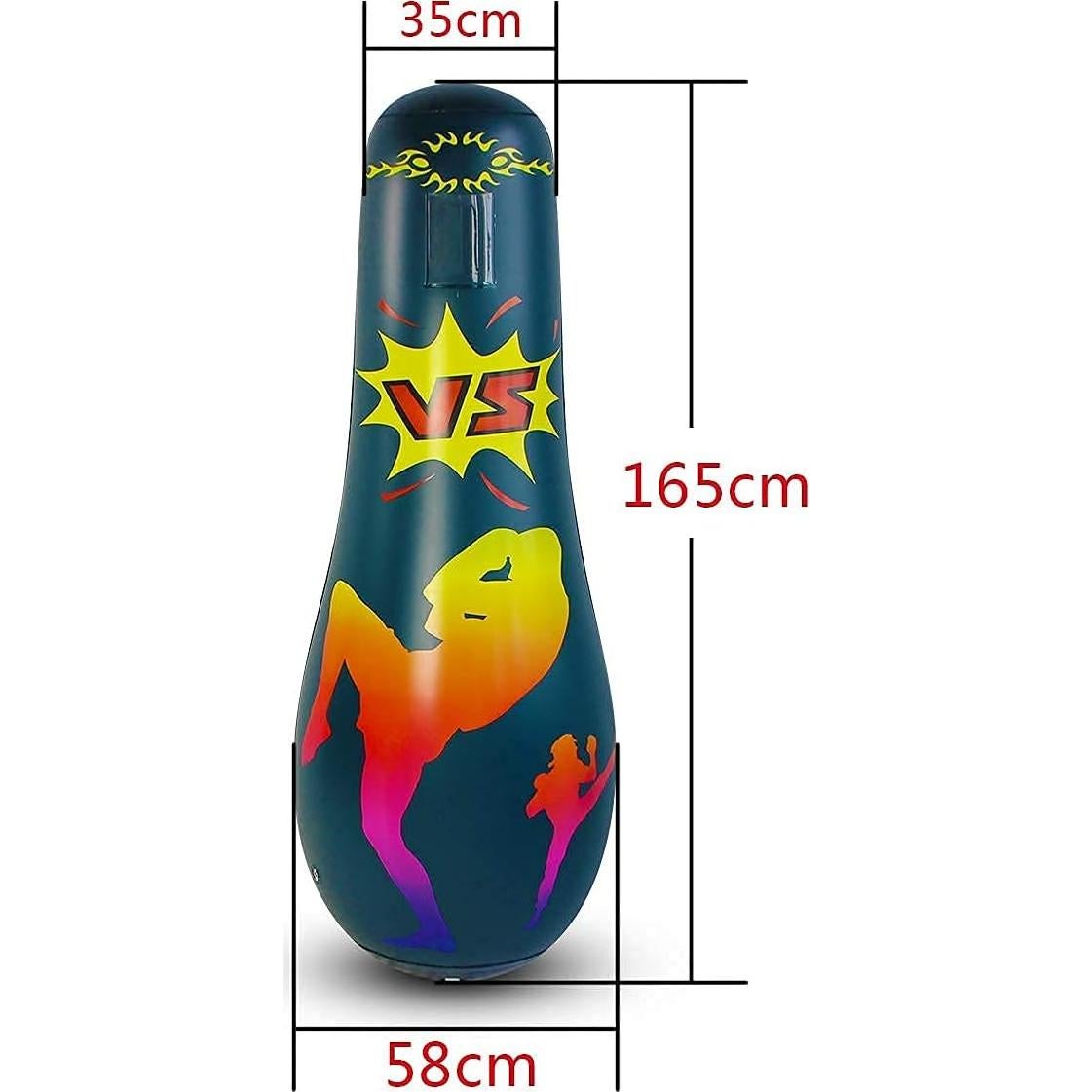 Saco de Boxeo Inflable para Niños SUNSHINE-MALL 165 cm PVC