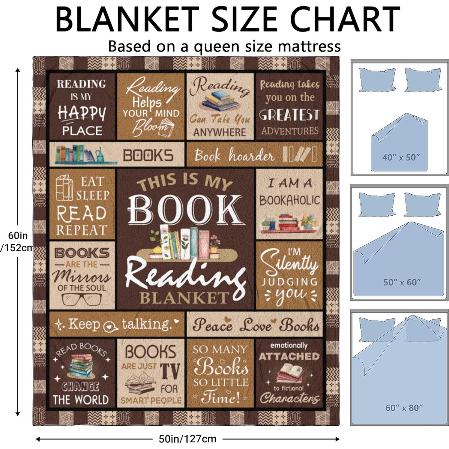 Manta para Amantes de los Libros Hcoviv 152x127cm - Regalo Literario