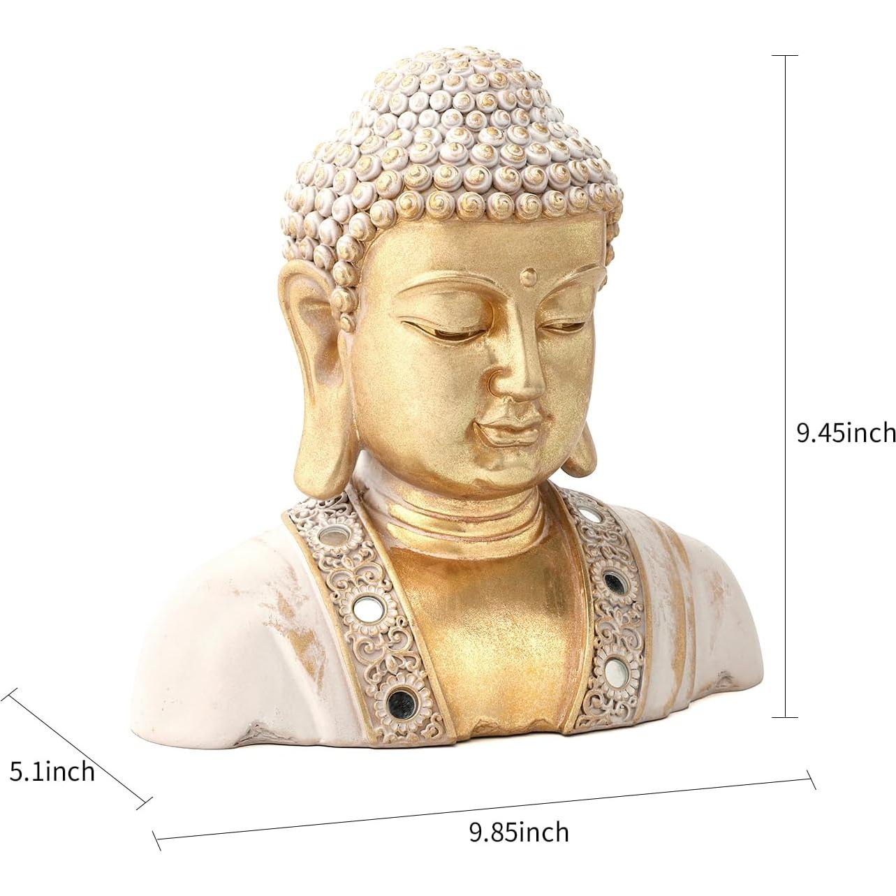 Estatua de Buda Dorada 24.99 cm - Decoración Zen para Hogar