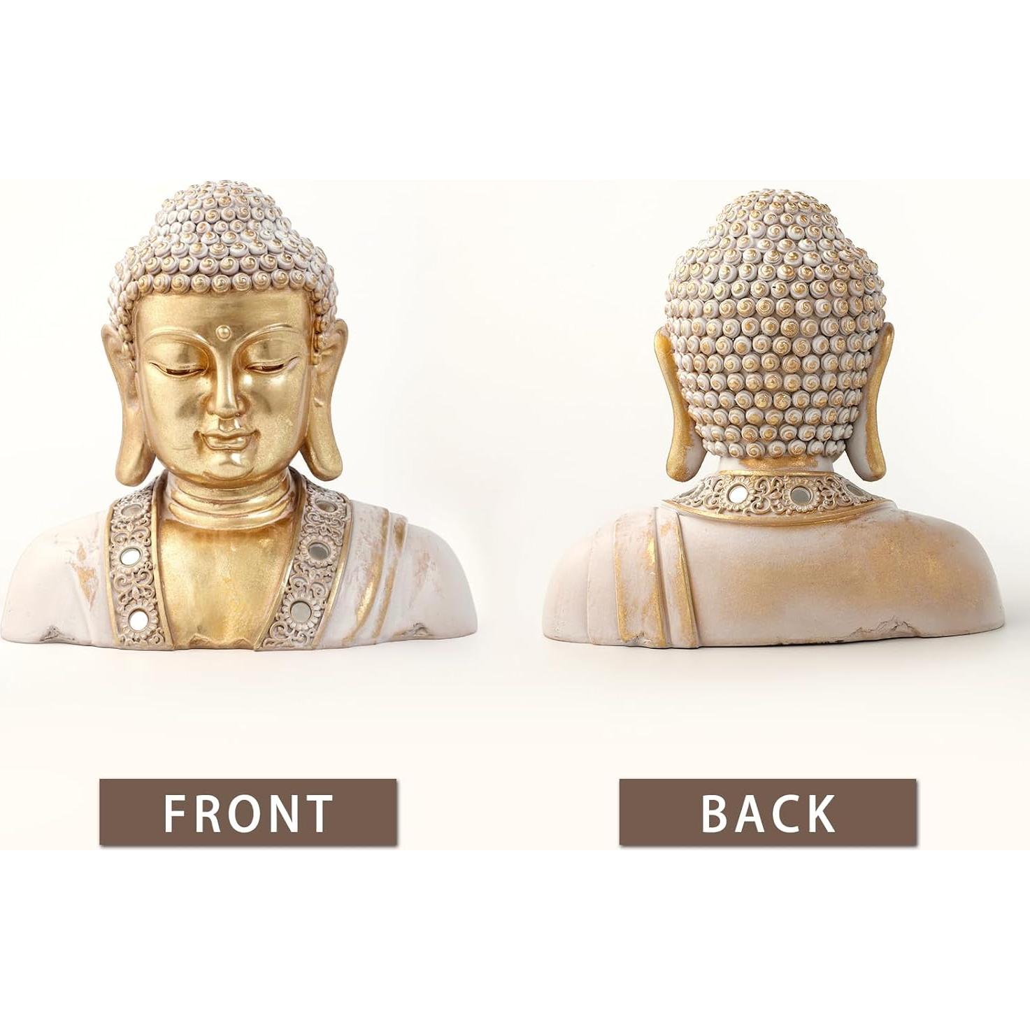 Estatua de Buda Dorada 24.99 cm - Decoración Zen para Hogar