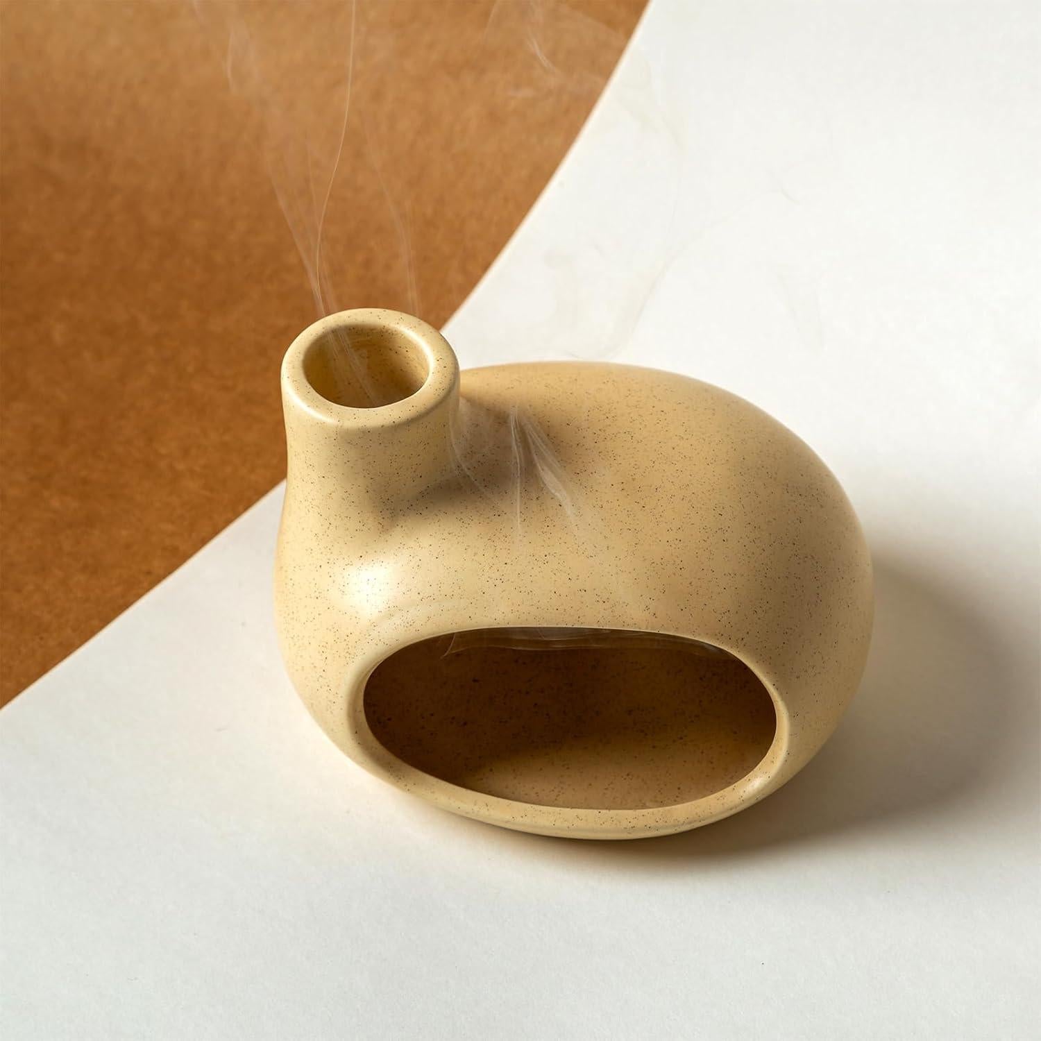 Soporte de Palo Santo MOUGIGI - Quemador de Incienso Cerámico