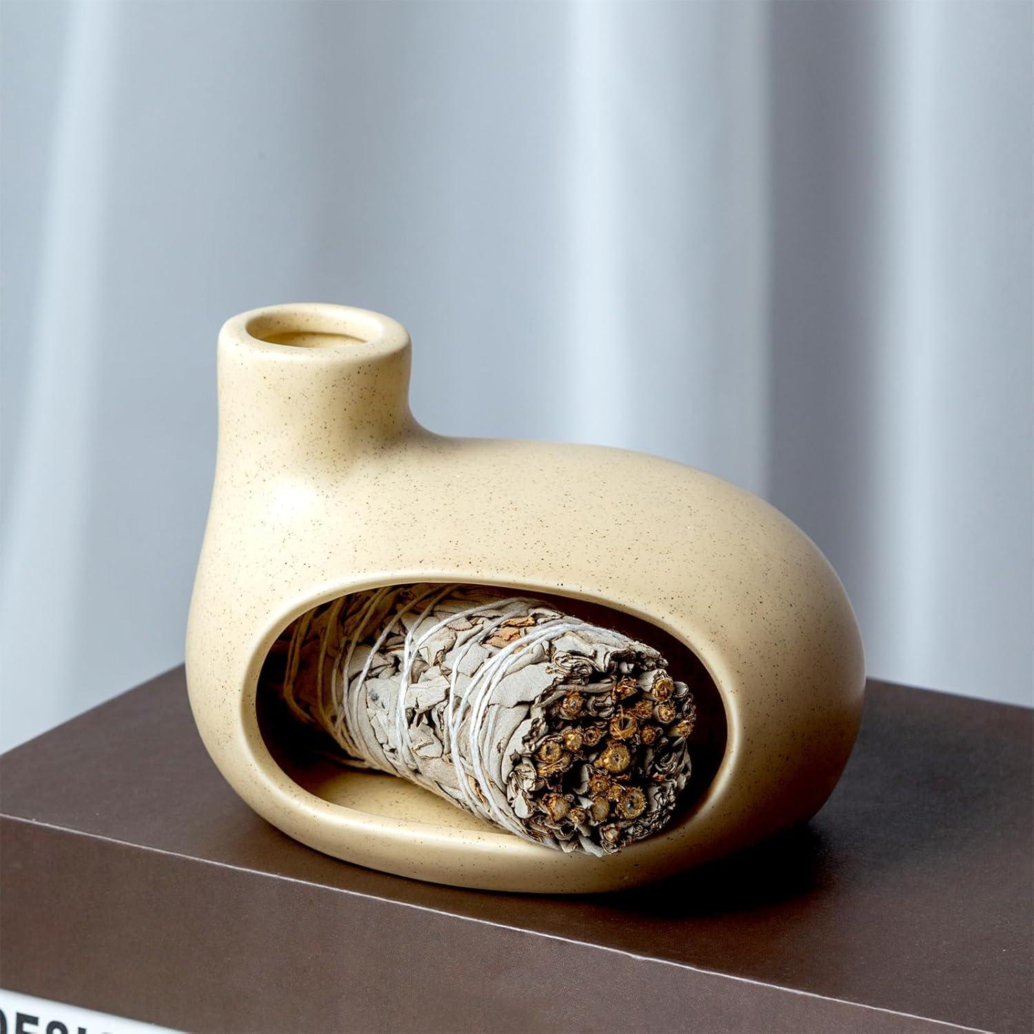 Soporte de Palo Santo MOUGIGI - Quemador de Incienso Cerámico