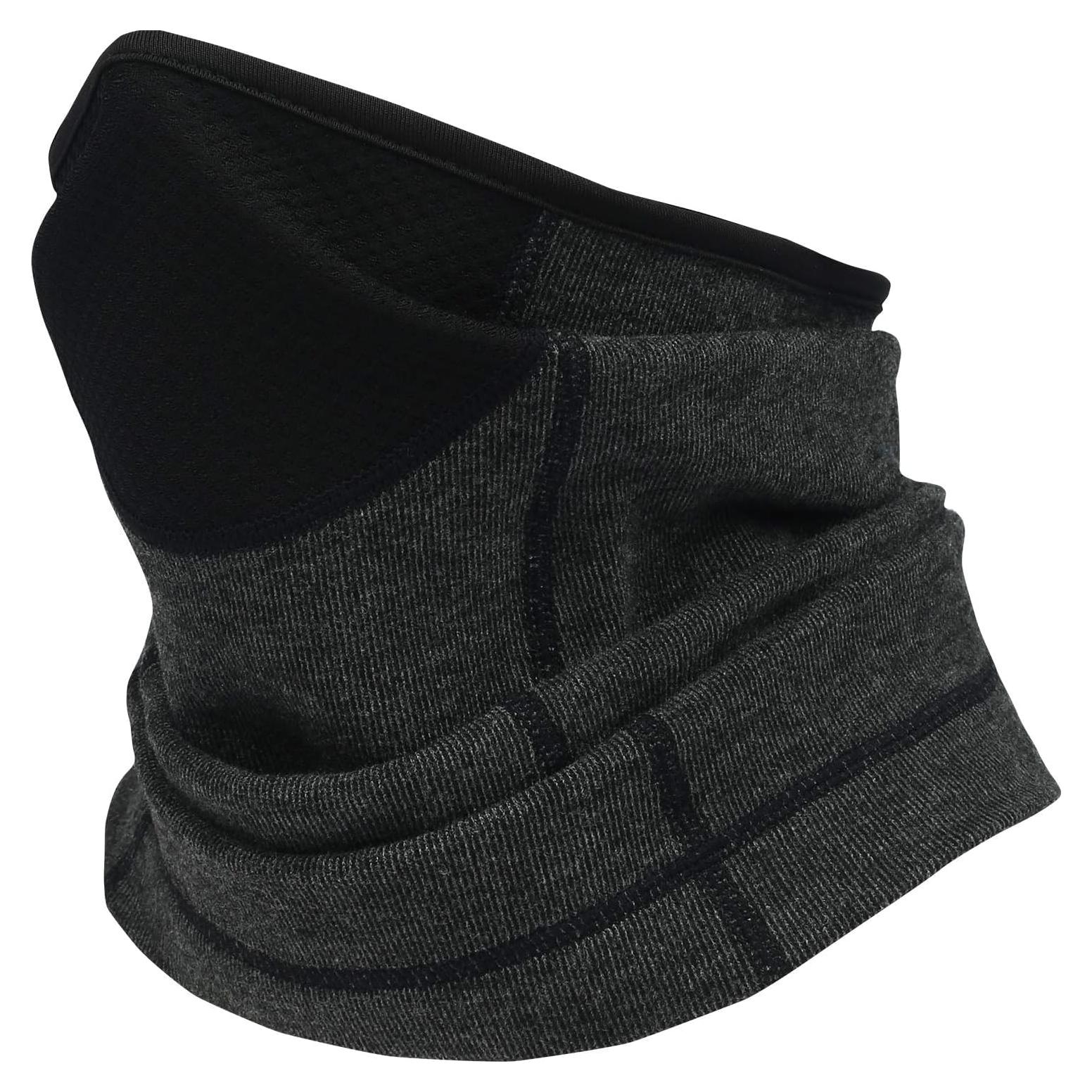 Bufanda Calentadora de Cuello Snoods Cachemira Negra Unisex