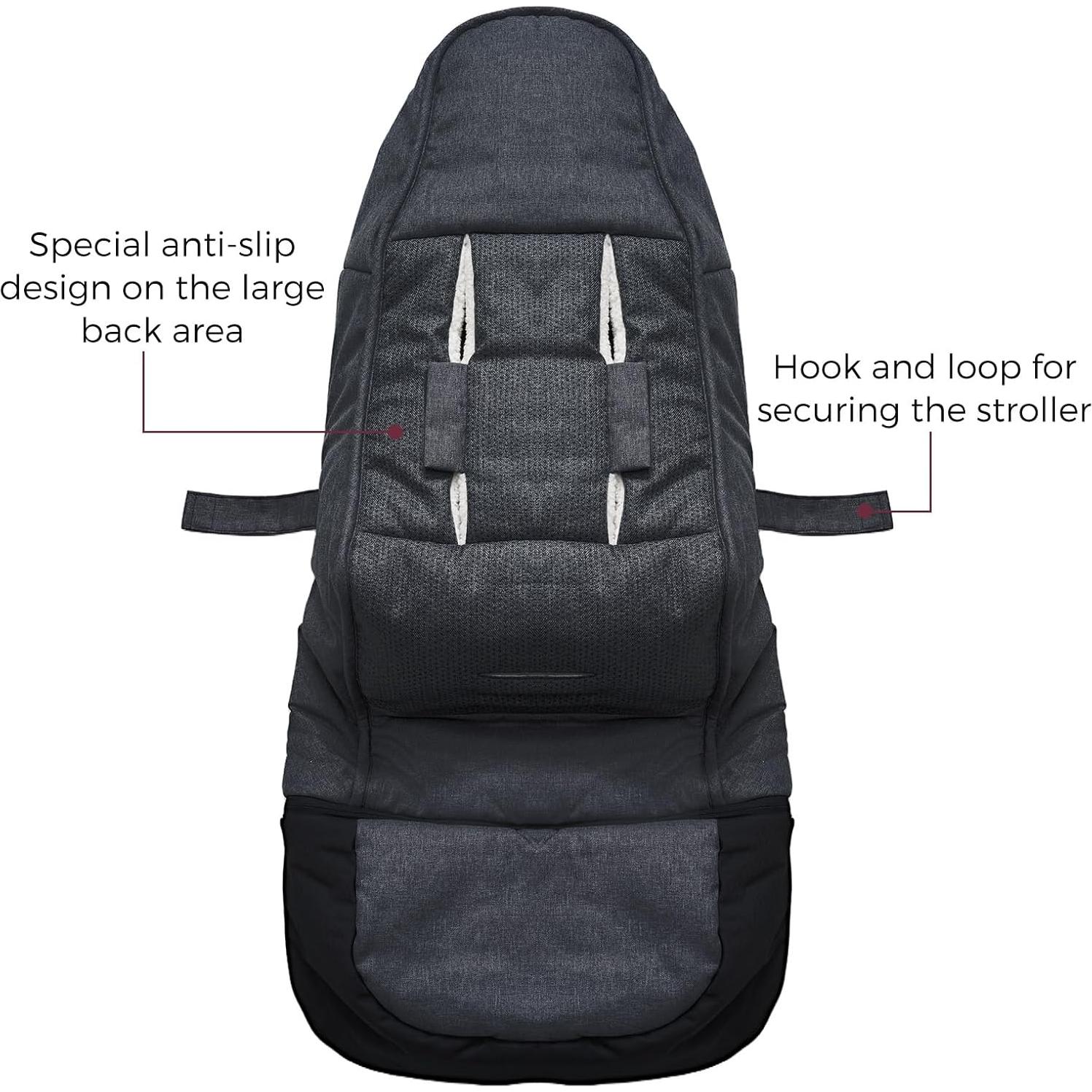 Saco de Pies para Cochecito Momcozy Fu001 Universal Negro