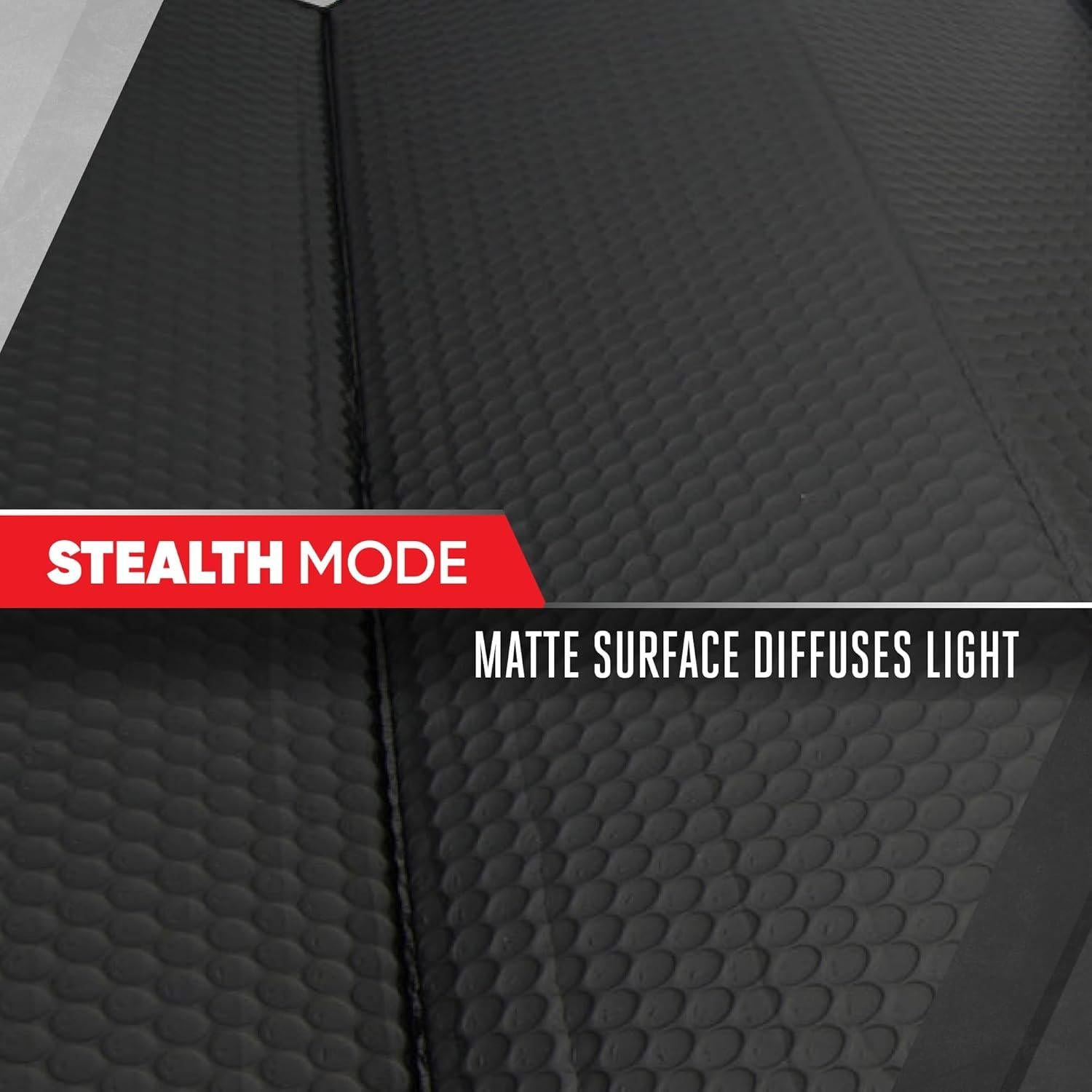 Protector Solar Parabrisas Motor Trend Acordeón Negro 147x61 cm