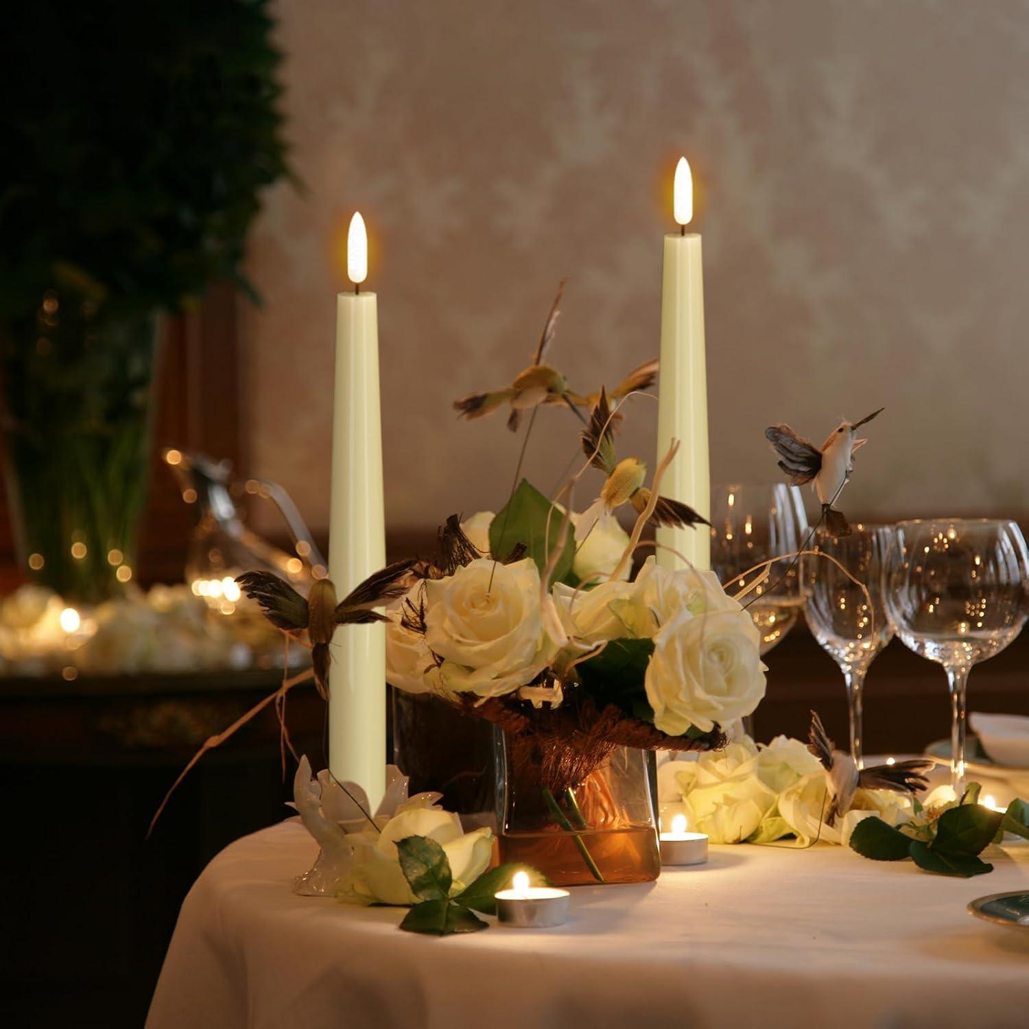 Velas LED Sin Llama de Cera Real KunSwenn 3 Piezas 24.99 cm