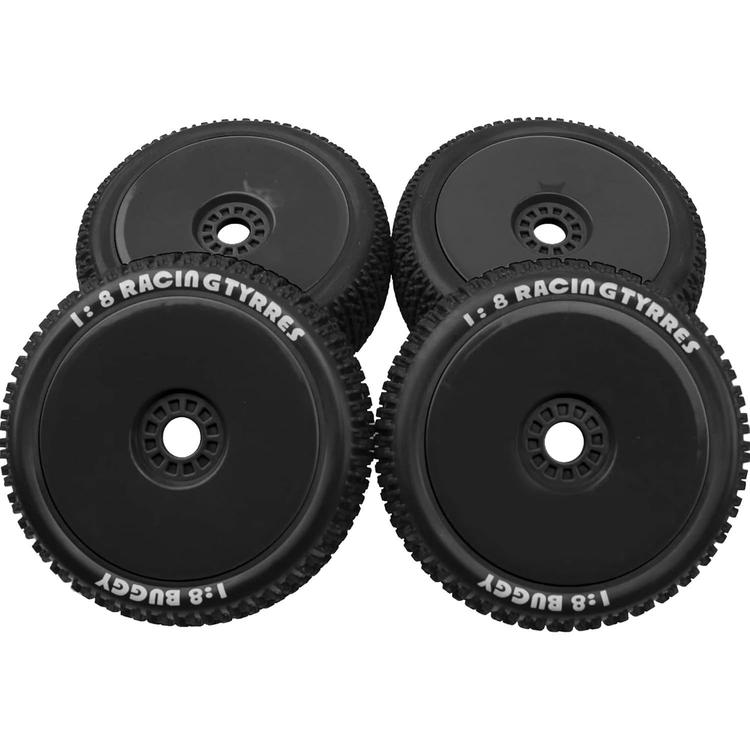 Neumáticos RC 1/8 Share Goo Caucho con Llantas Plástico 17mm