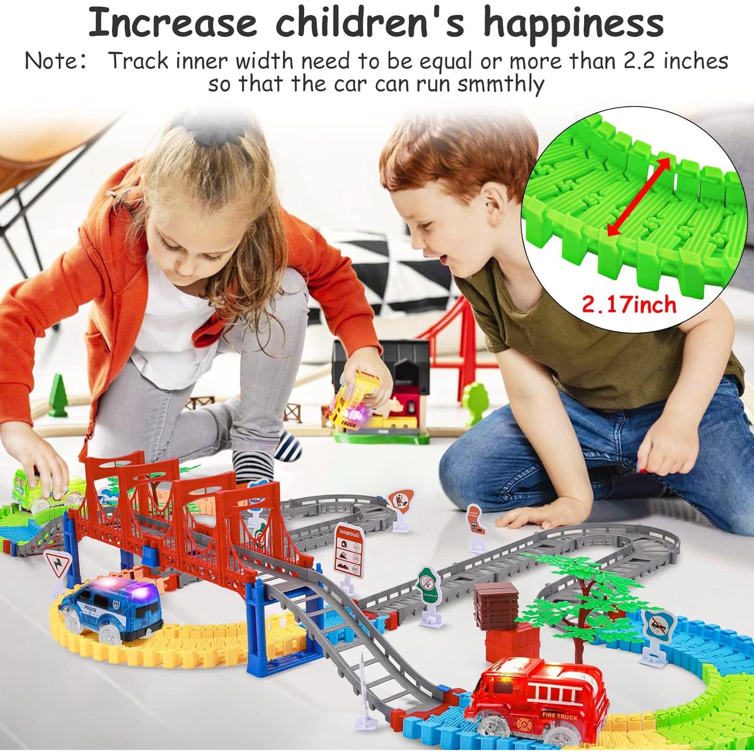 Coches de Reemplazo FancyWhoop con Luces LED - 4 Piezas