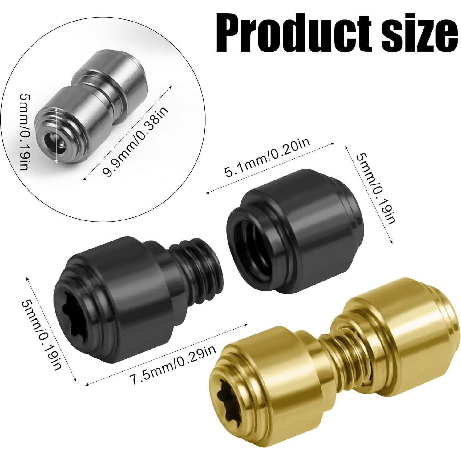 3 Juegos de Puntos de Pulgar Titanio NQEUEPN para Benchmade 535