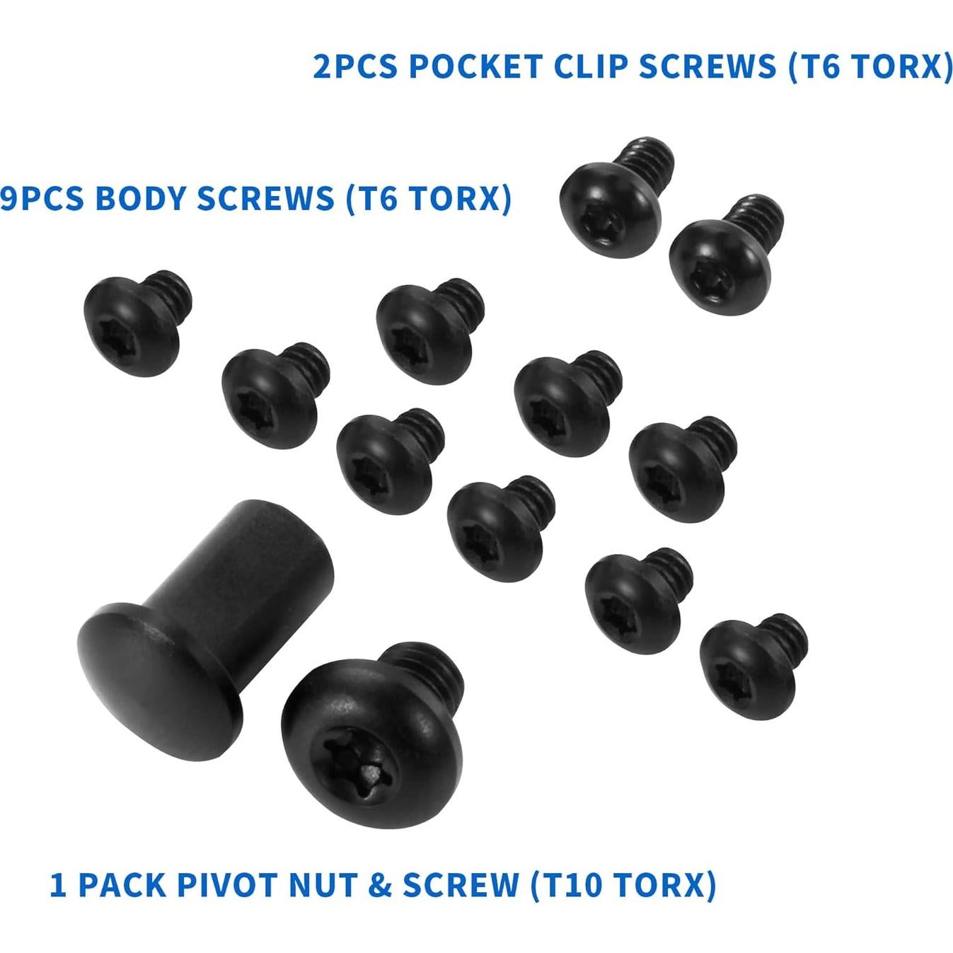 Juego de tornillos de titanio Qtcial 13 piezas para Benchmade