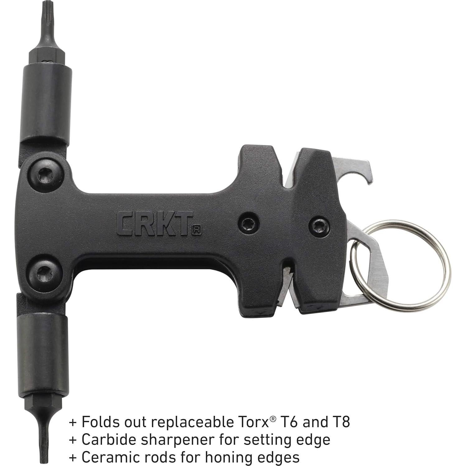 Herramienta de Mantenimiento de Cuchillos CRKT 9704 - Afilador, Torx T6/T8